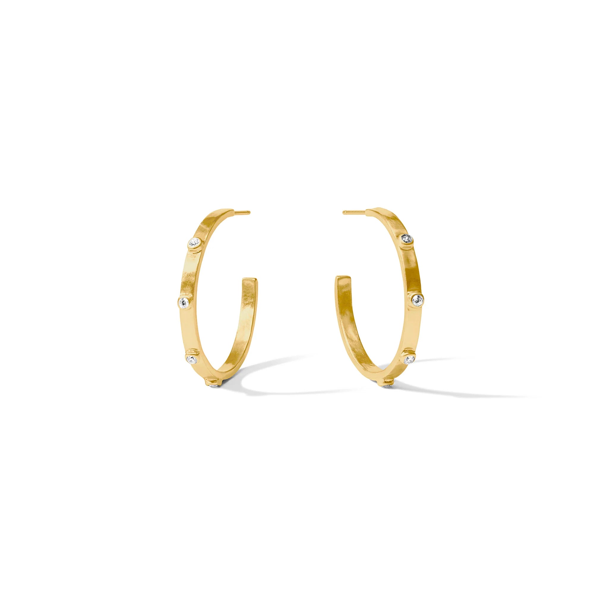 Crescent Gold Hoops-Assorted