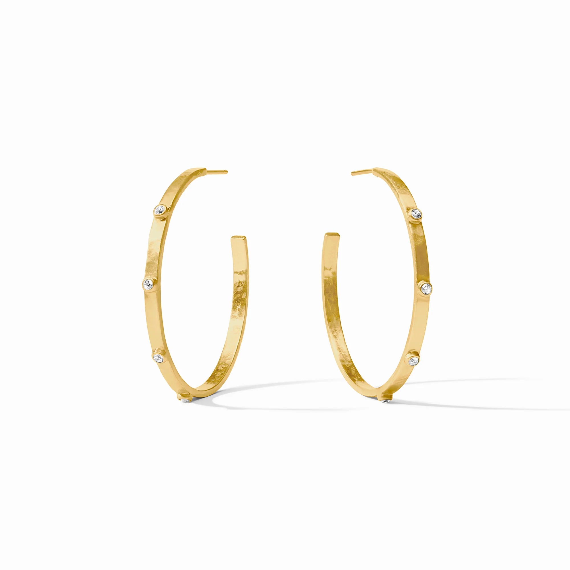 Crescent Gold Hoops-Assorted