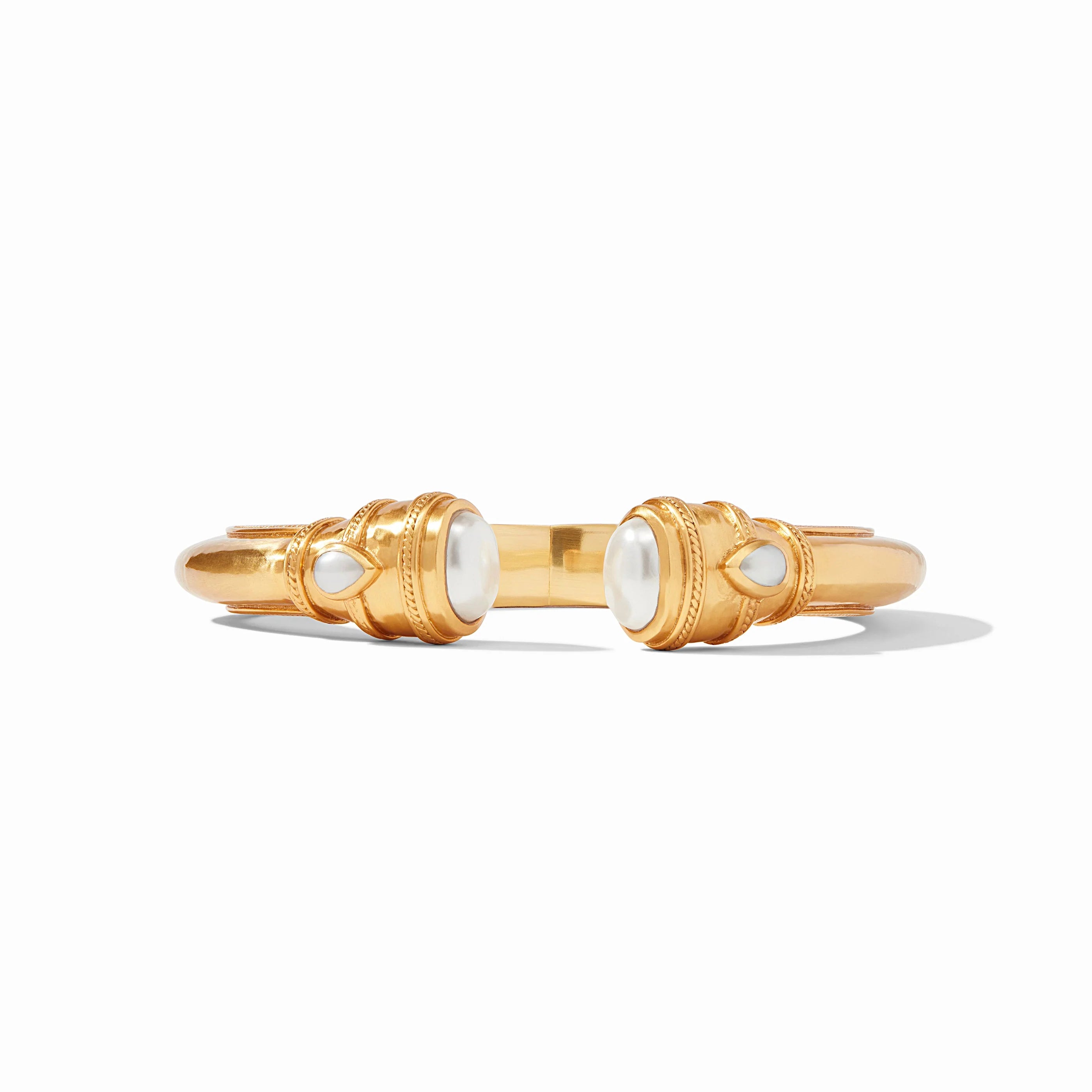 Cannes Iridescent Clear Demi Gold Cuff Bracelet