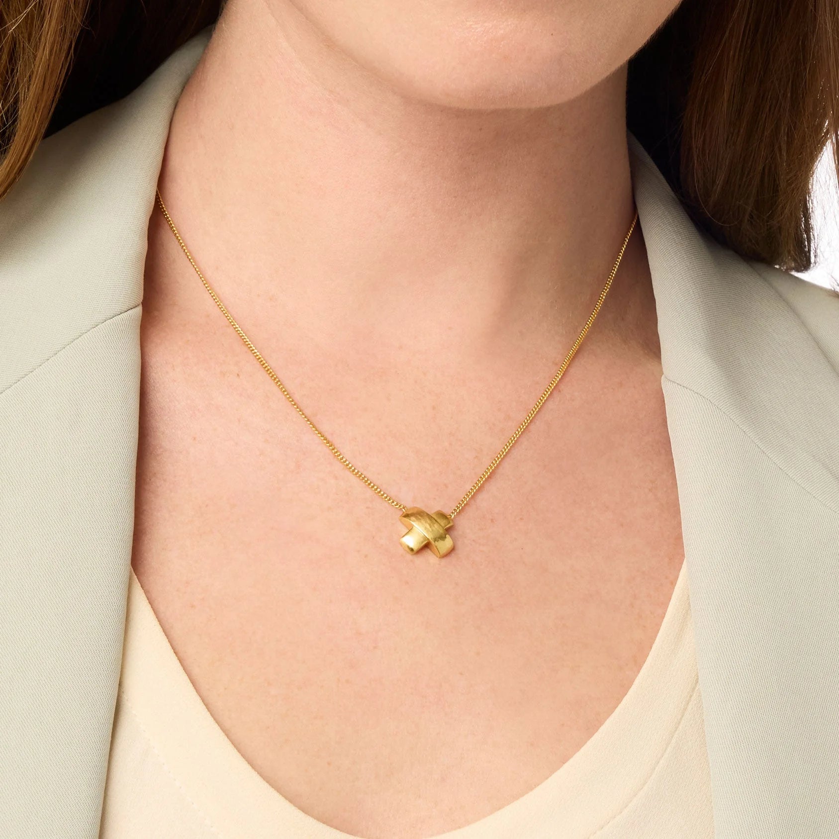 Catalina X Gold Necklace
