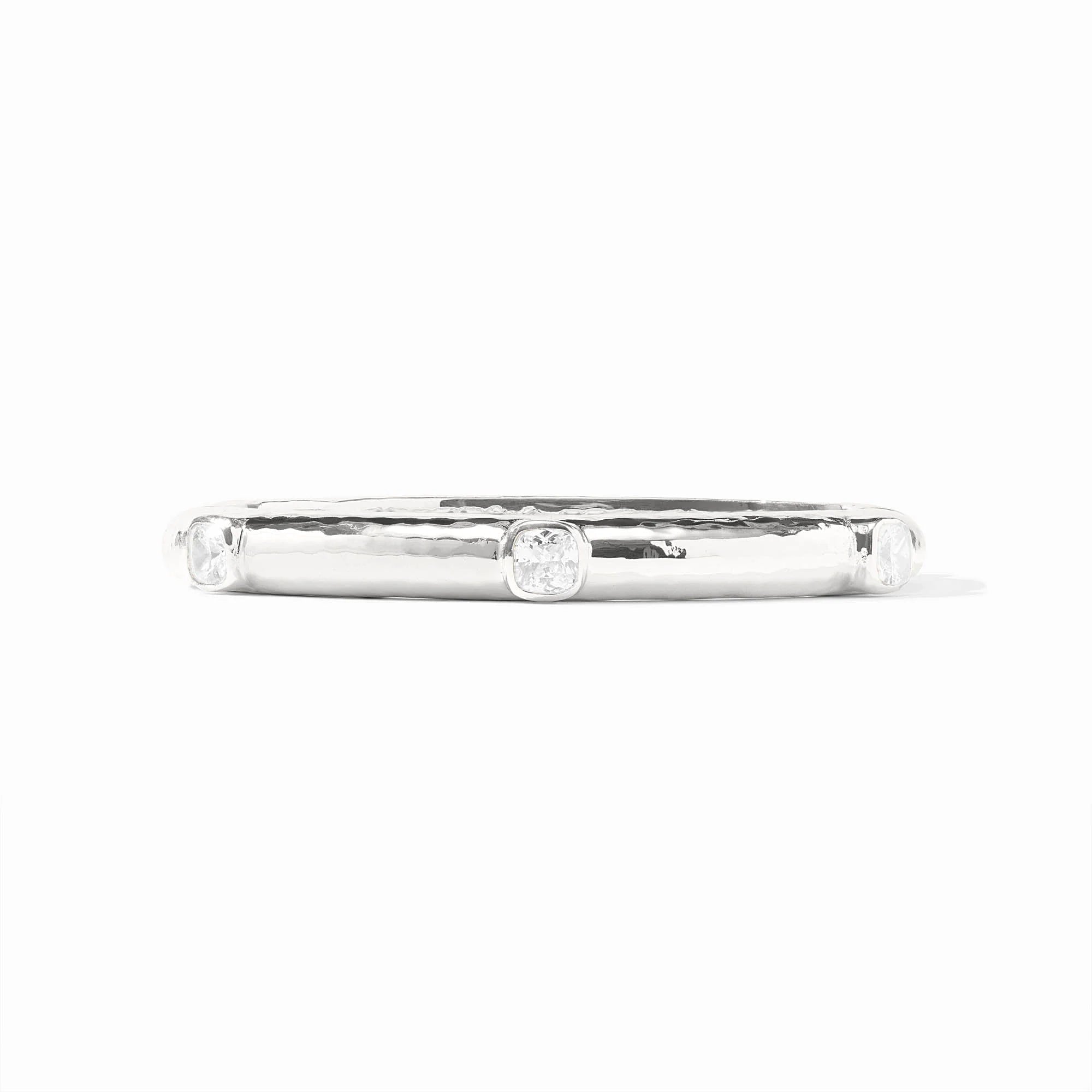 Catalina Cubic Zirconia Silver Bangle