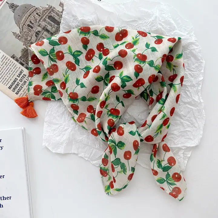 Cherry & Floral Bandana-Assorted