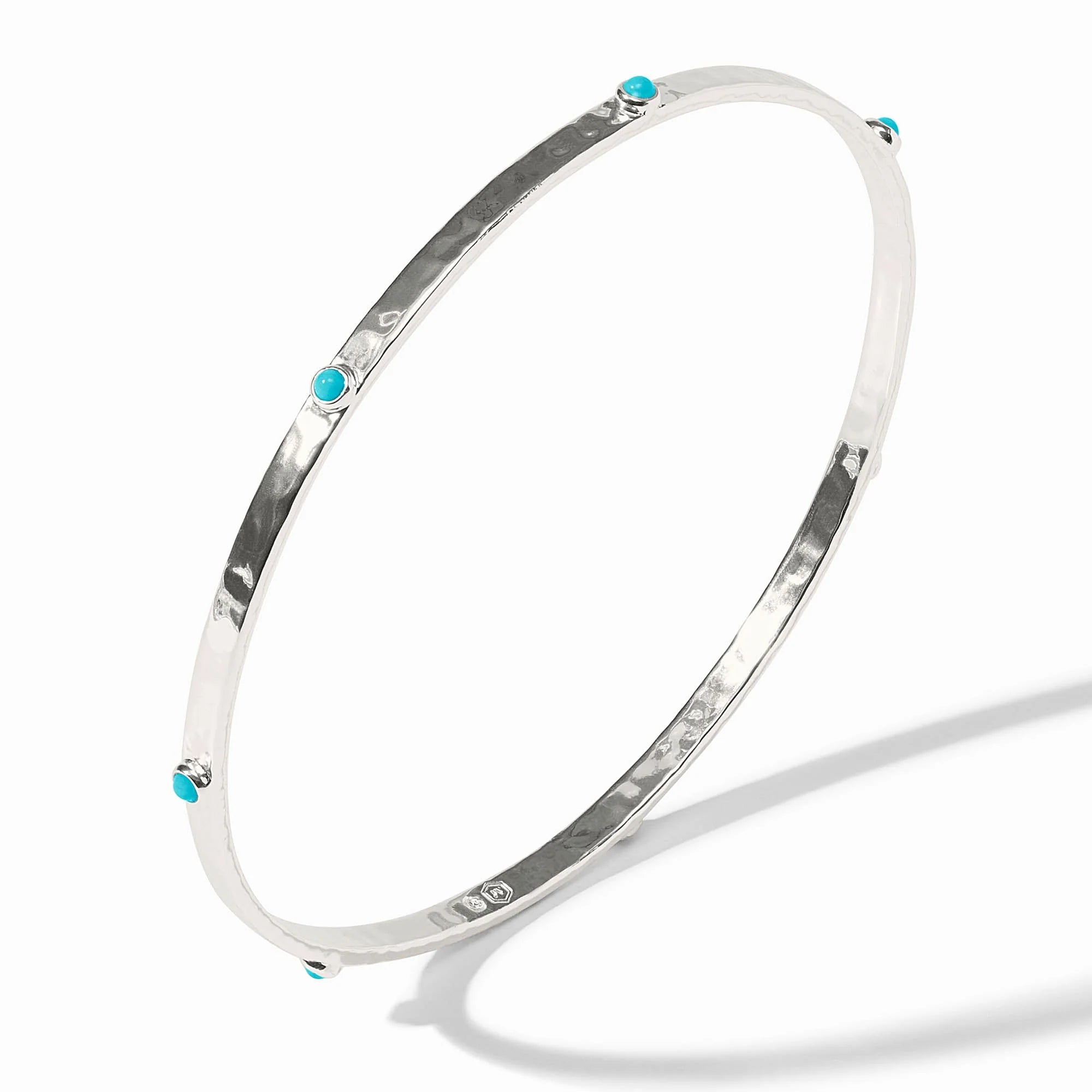 Crescent Stone Turquoise Medium Bangle