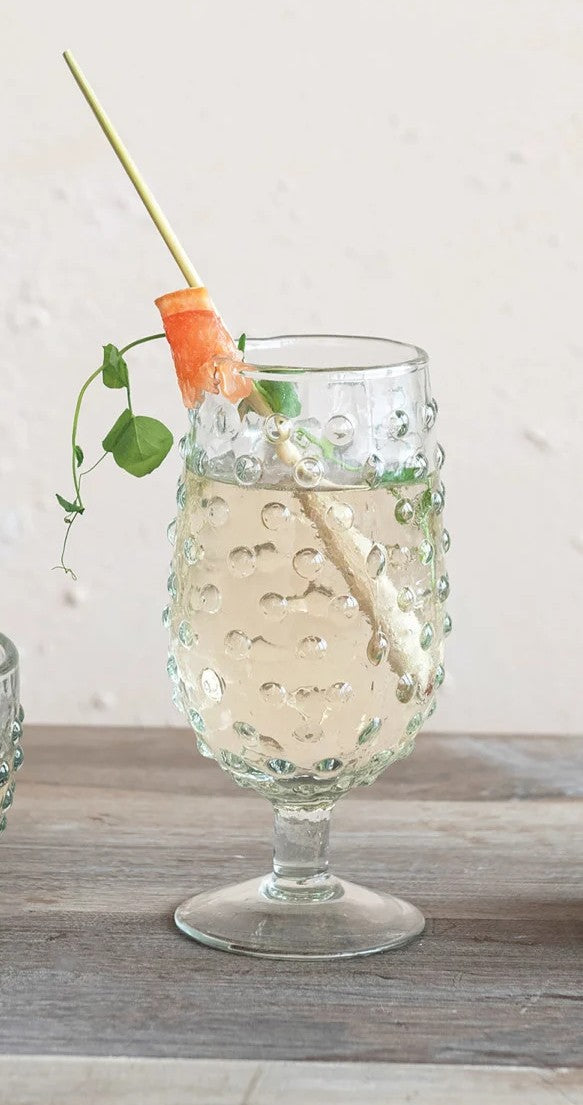 Hobnail Drinking Glass