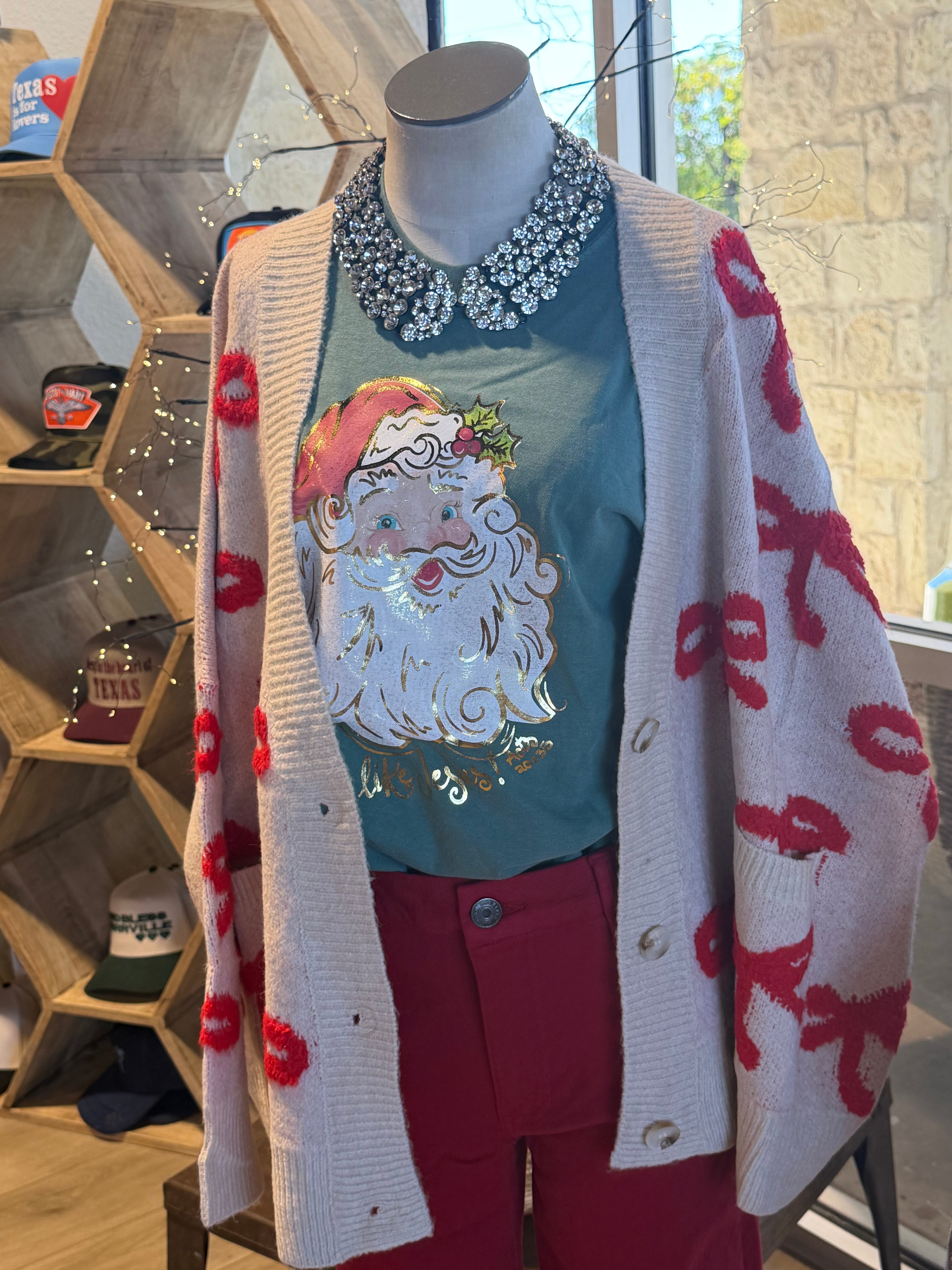 Oversized Bow Cardigan