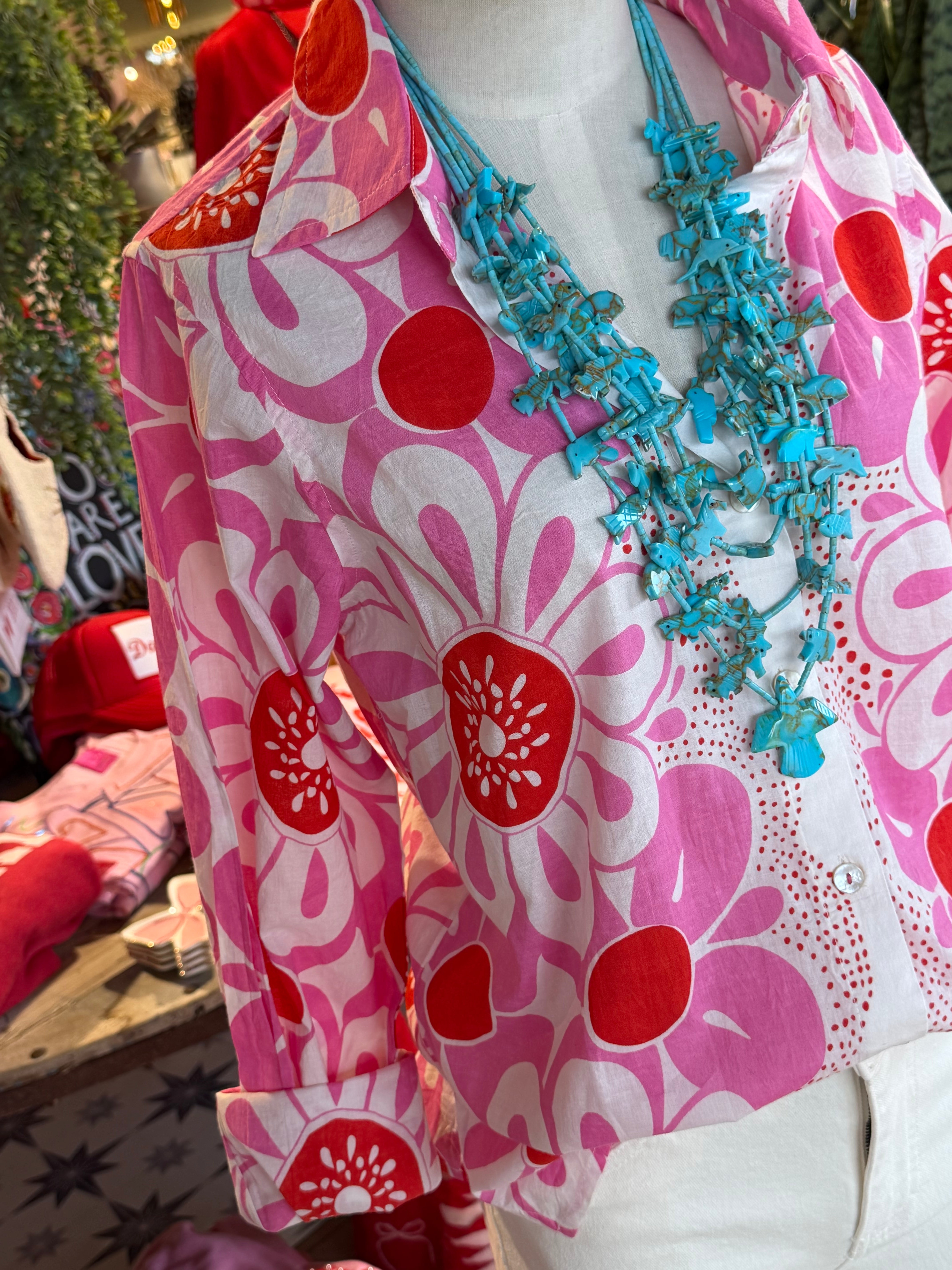 Deanna Pop Floral Top