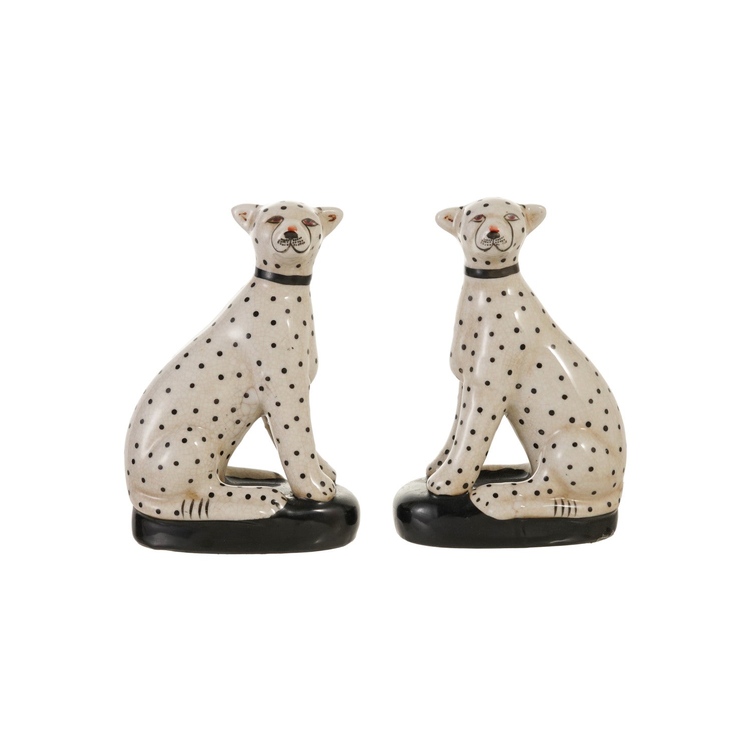 Vintage Cheetah Bookends Set