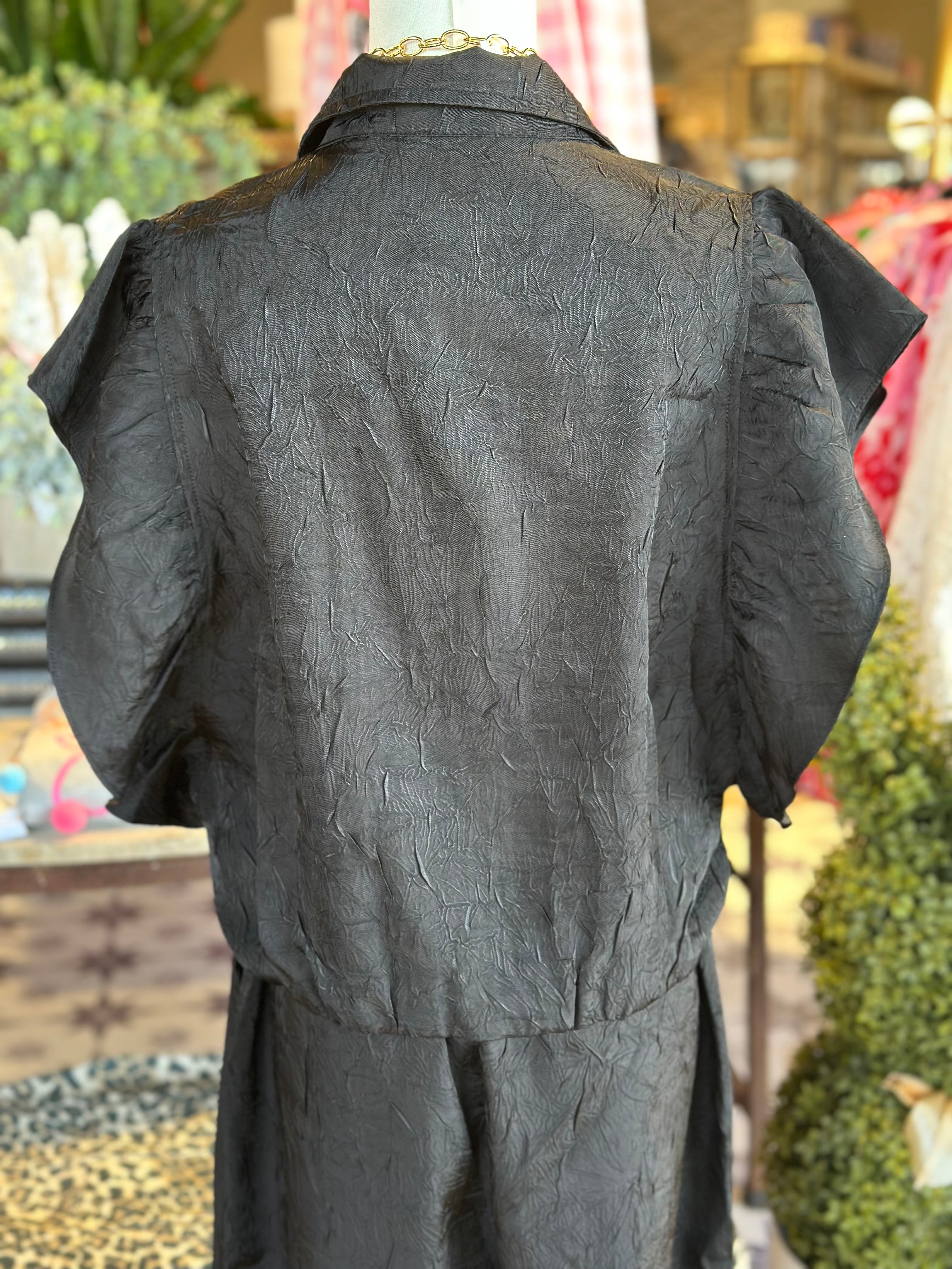 Alisha Zip Ruffle Jacket