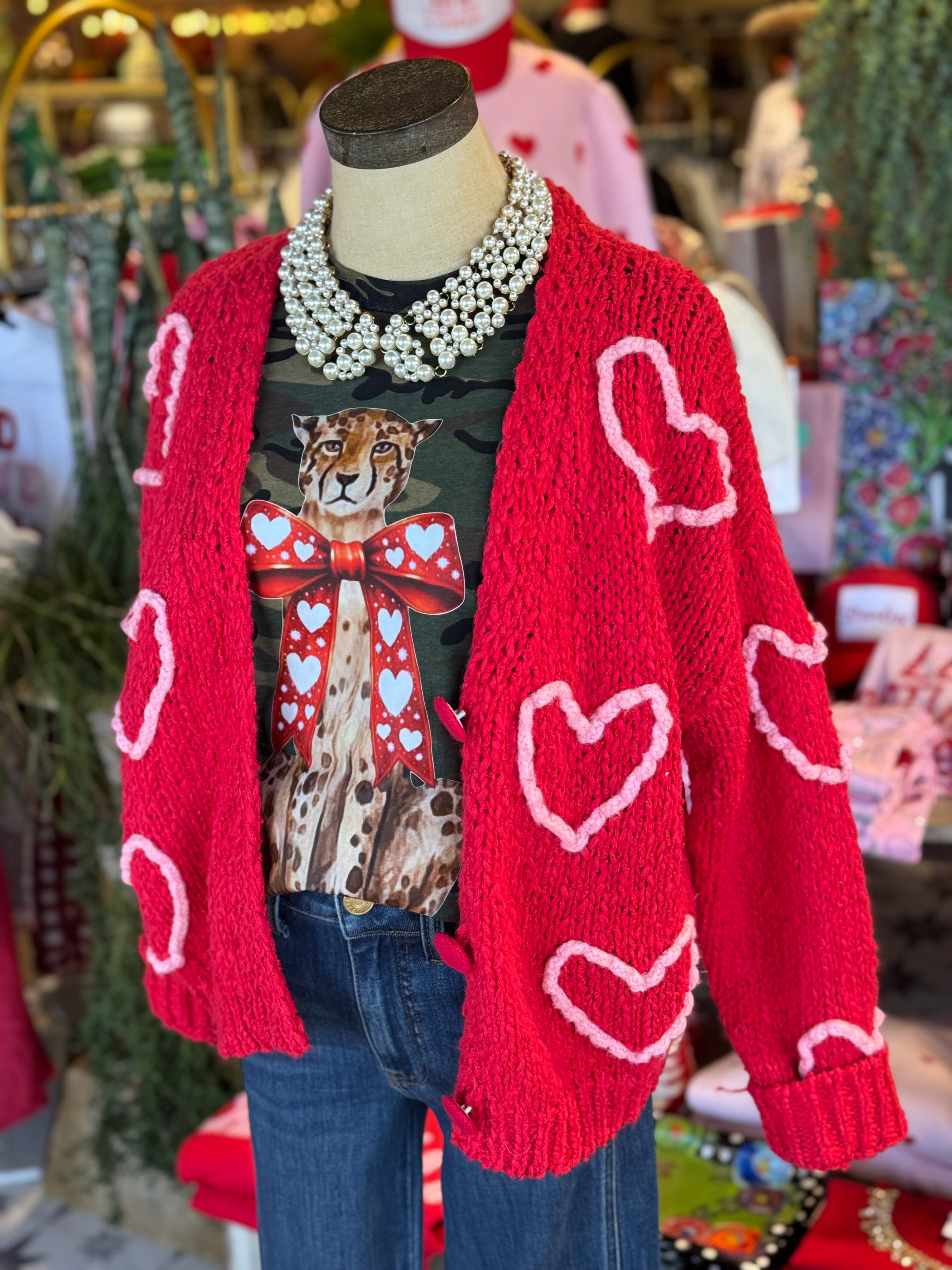 Allie Heart Leopard Camo Tee