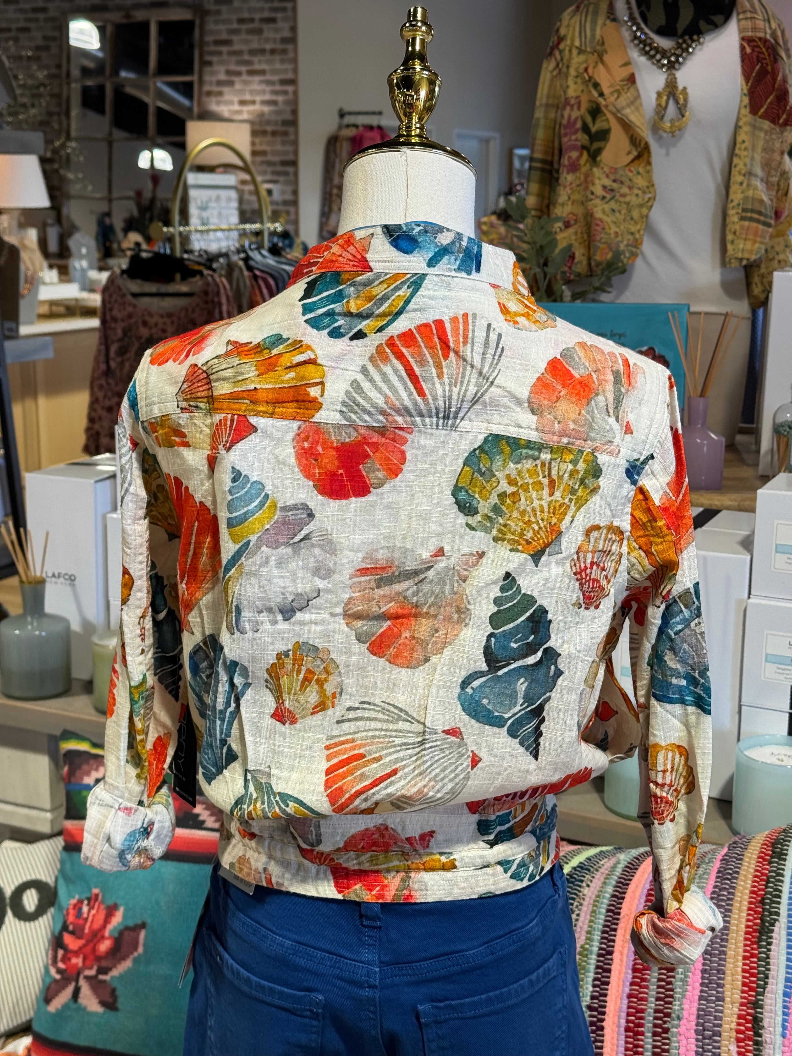 Seashell Woven Top