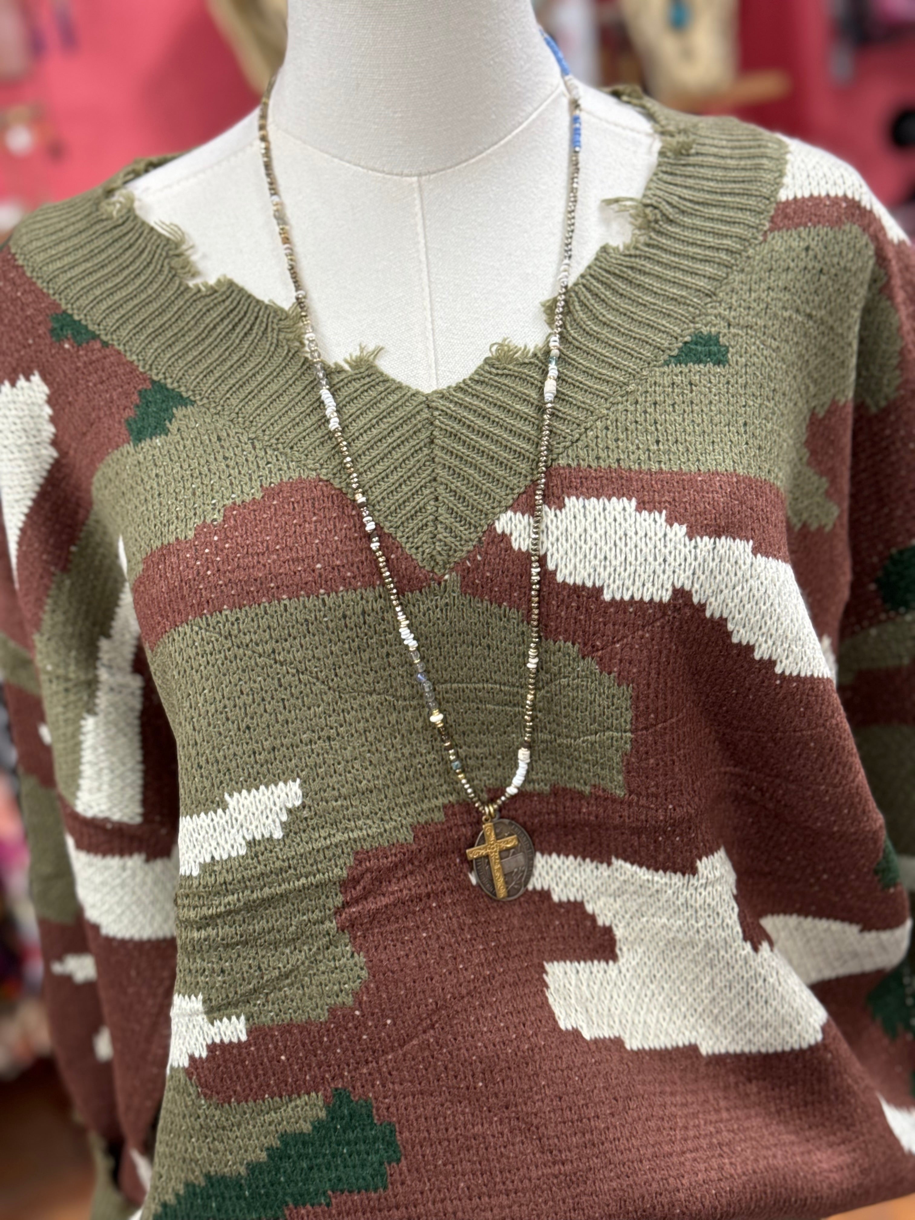 Camo Sweater