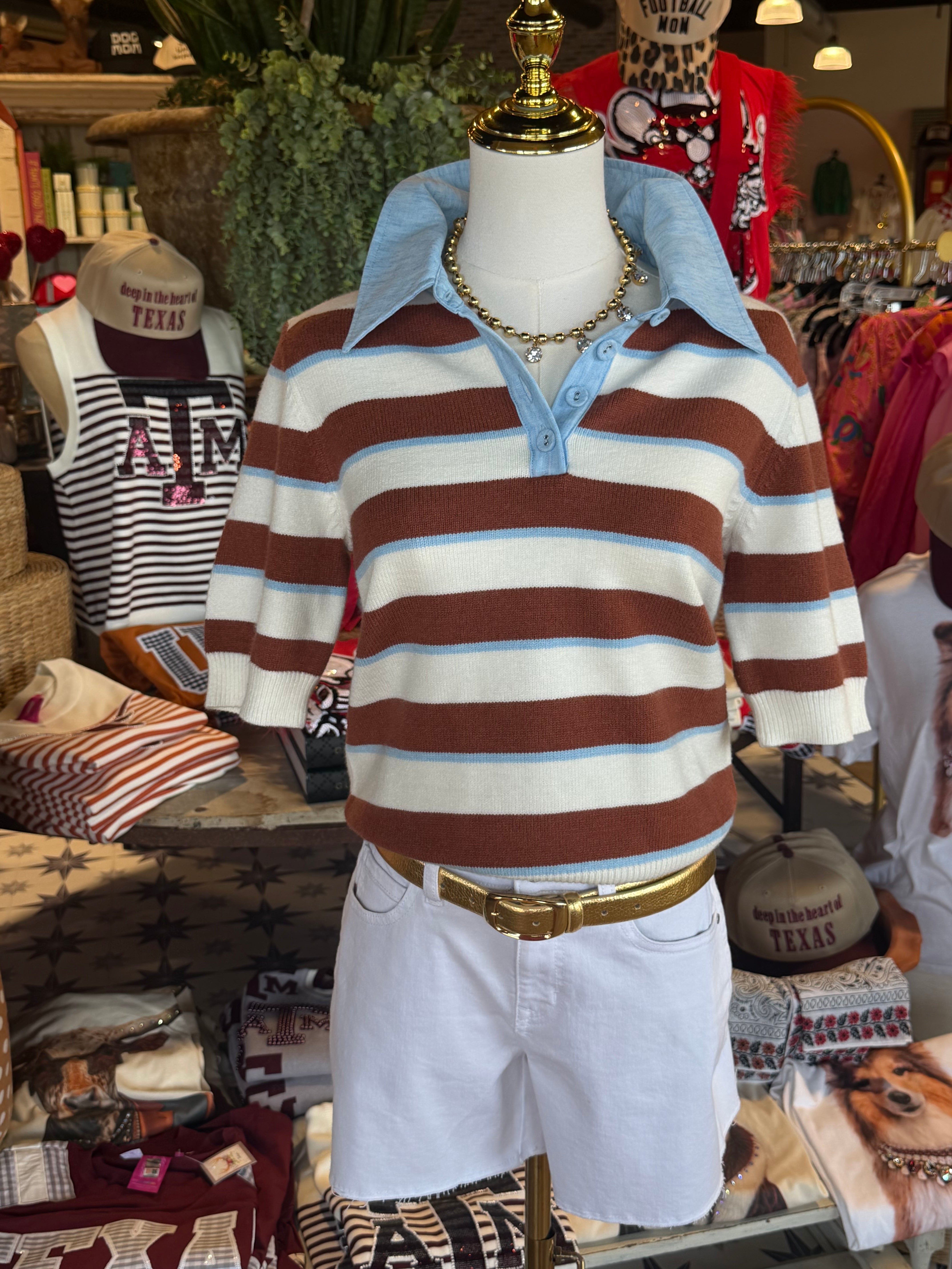 Stripe Knit Top