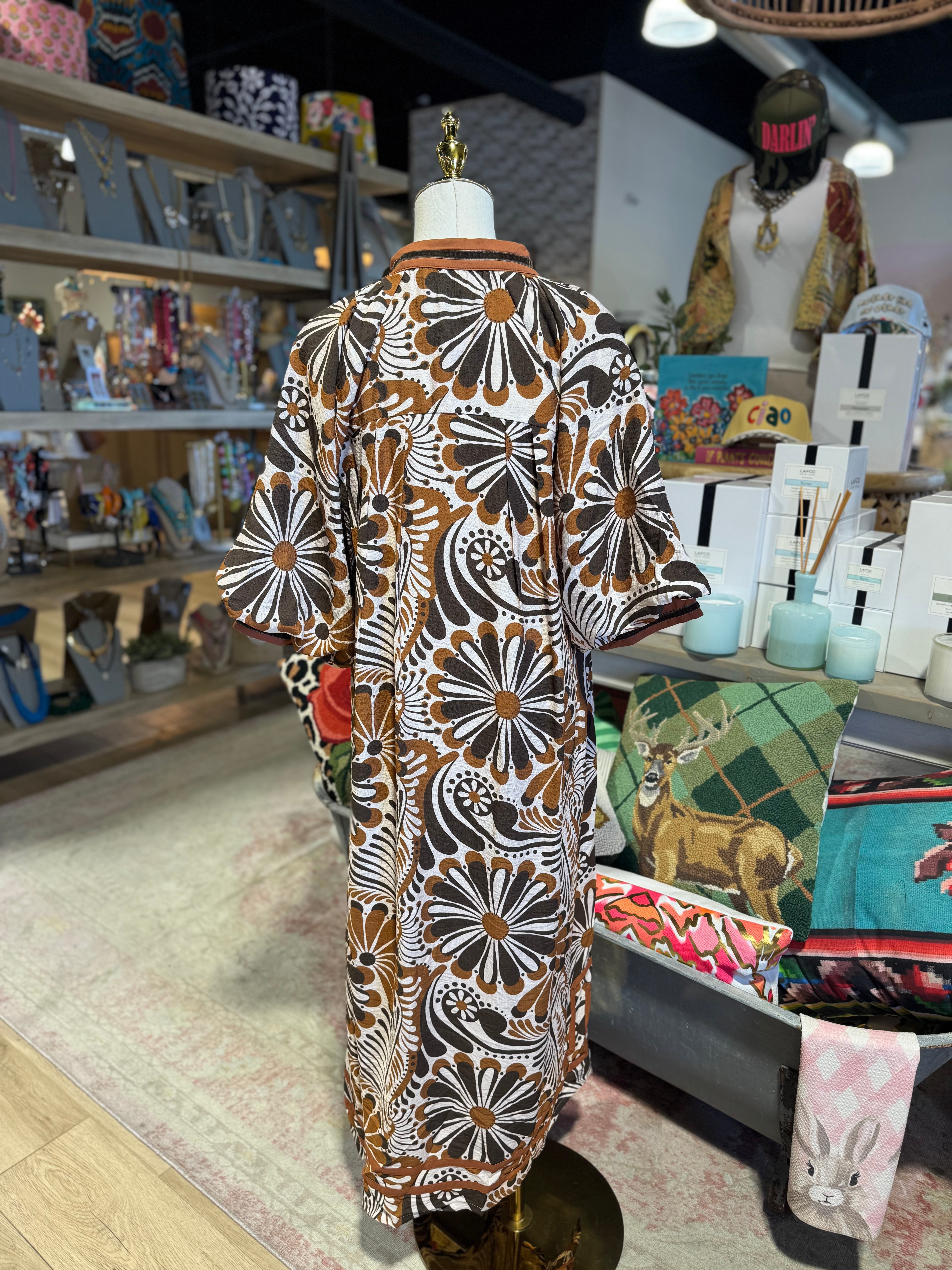 Megan Ann Print Midi Dress