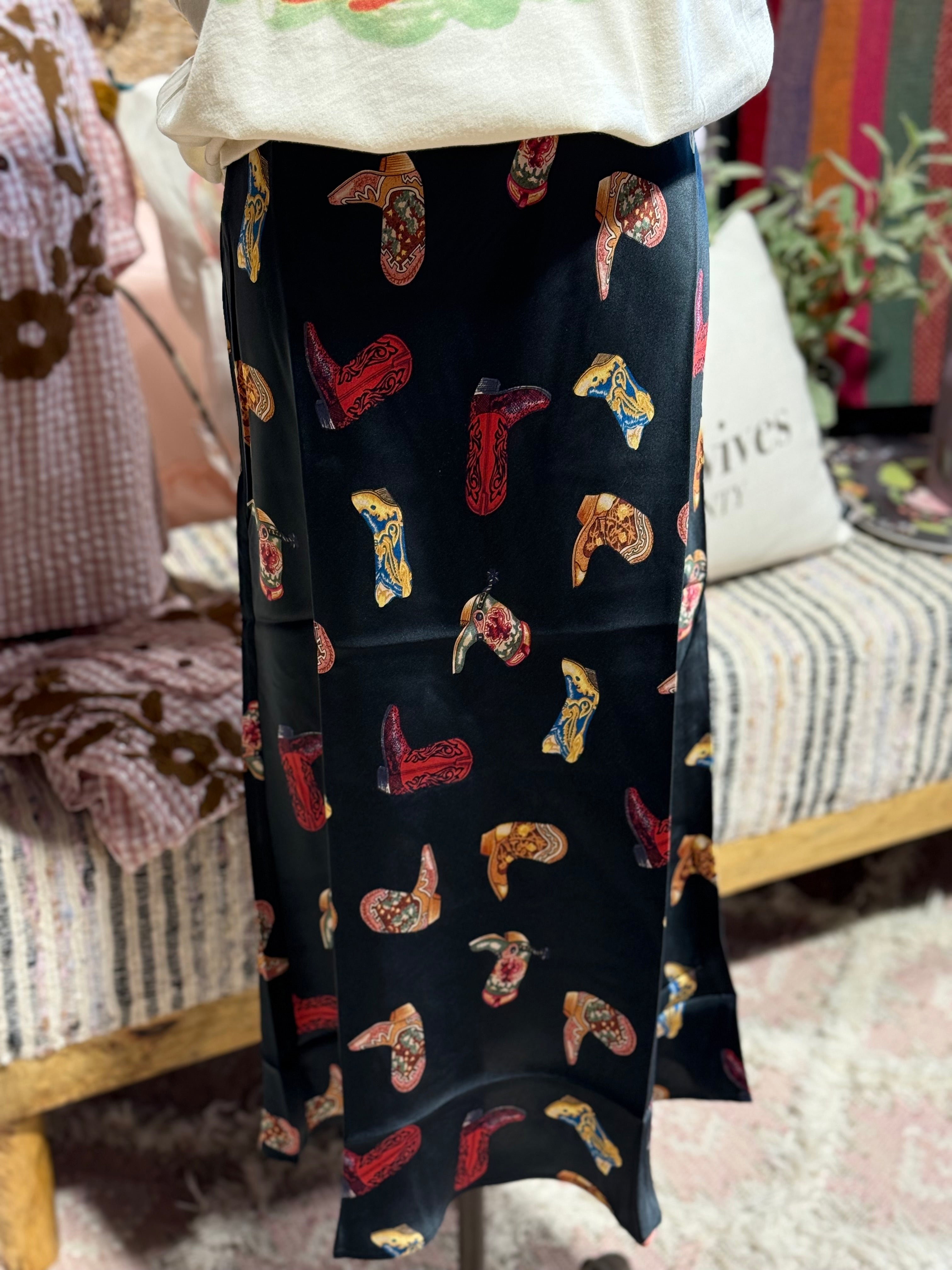 French Cuff Boot Scootin Skirt