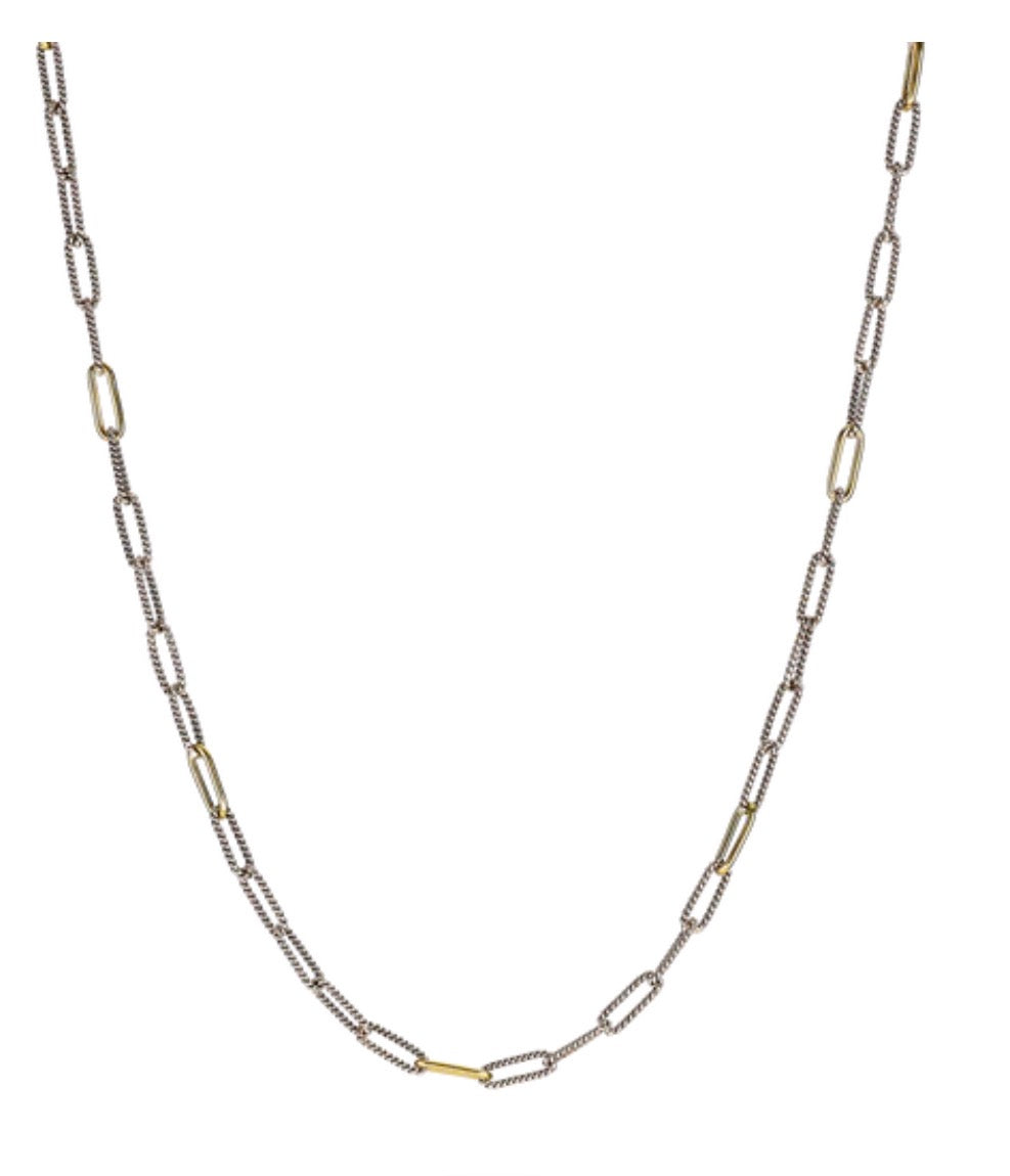 Golden Interval Paper Clip Chain