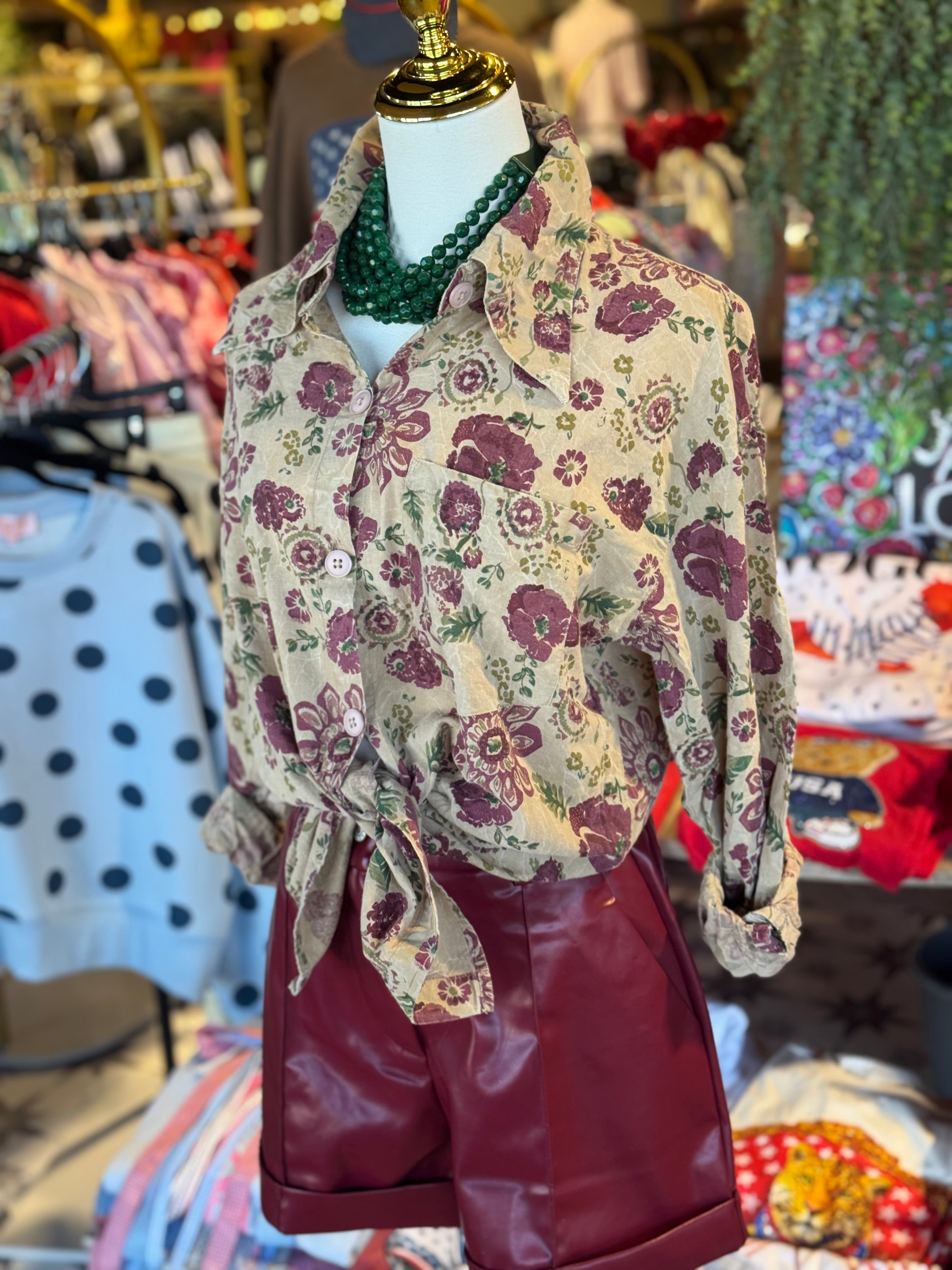 Floral Party Top