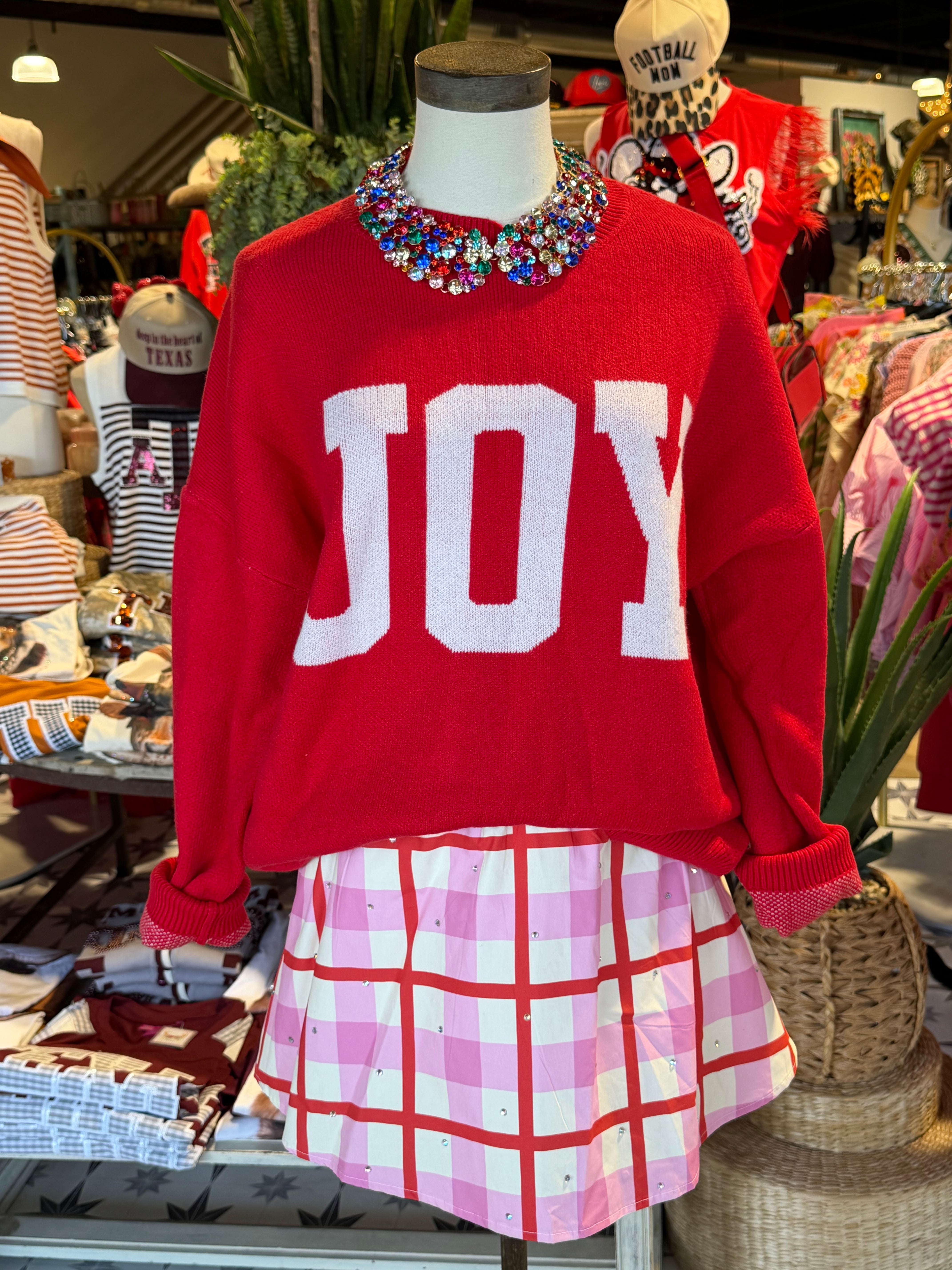 JOY Graphic Oversized Sweater
