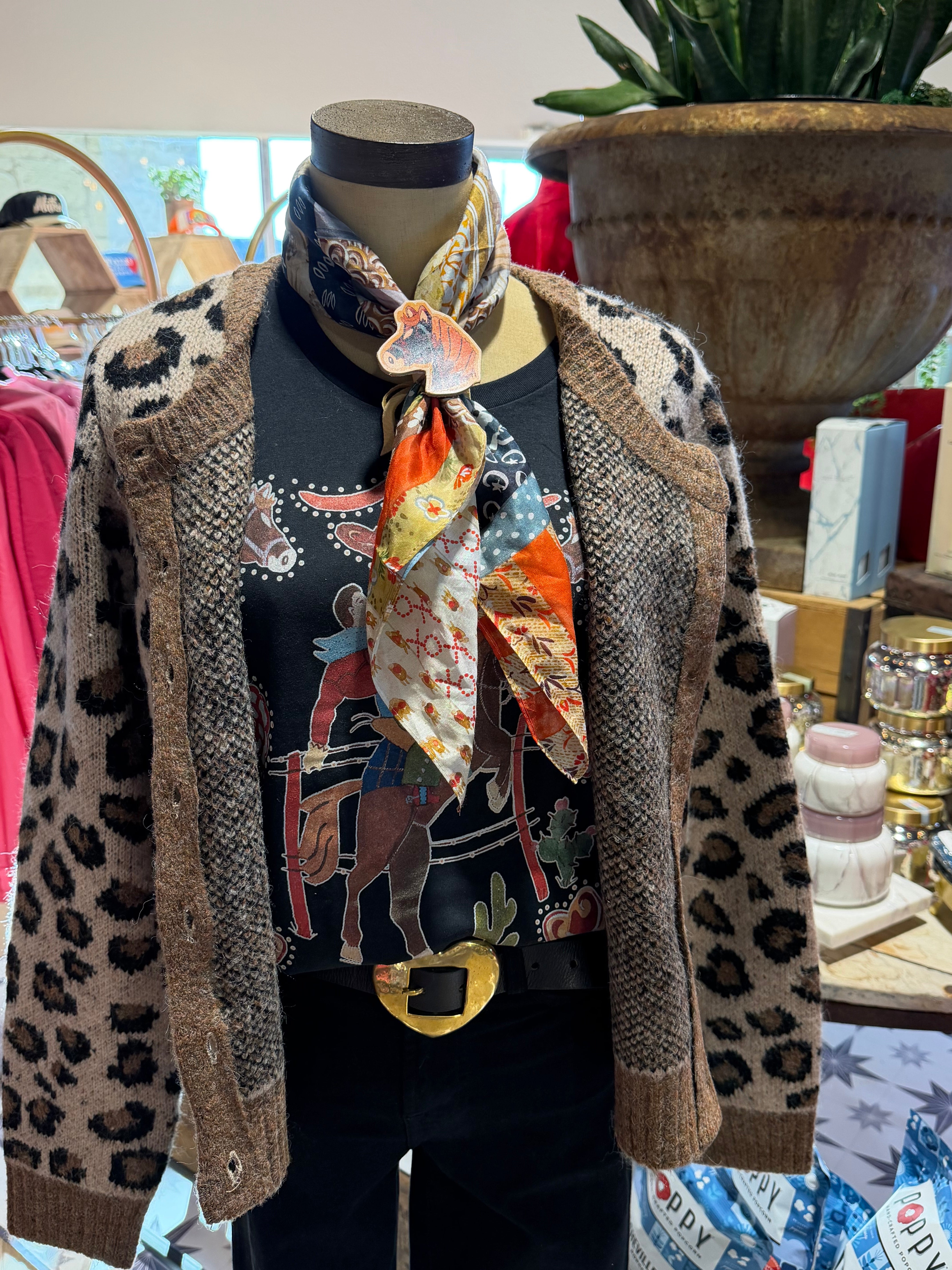 Leo Leopard Cardigan