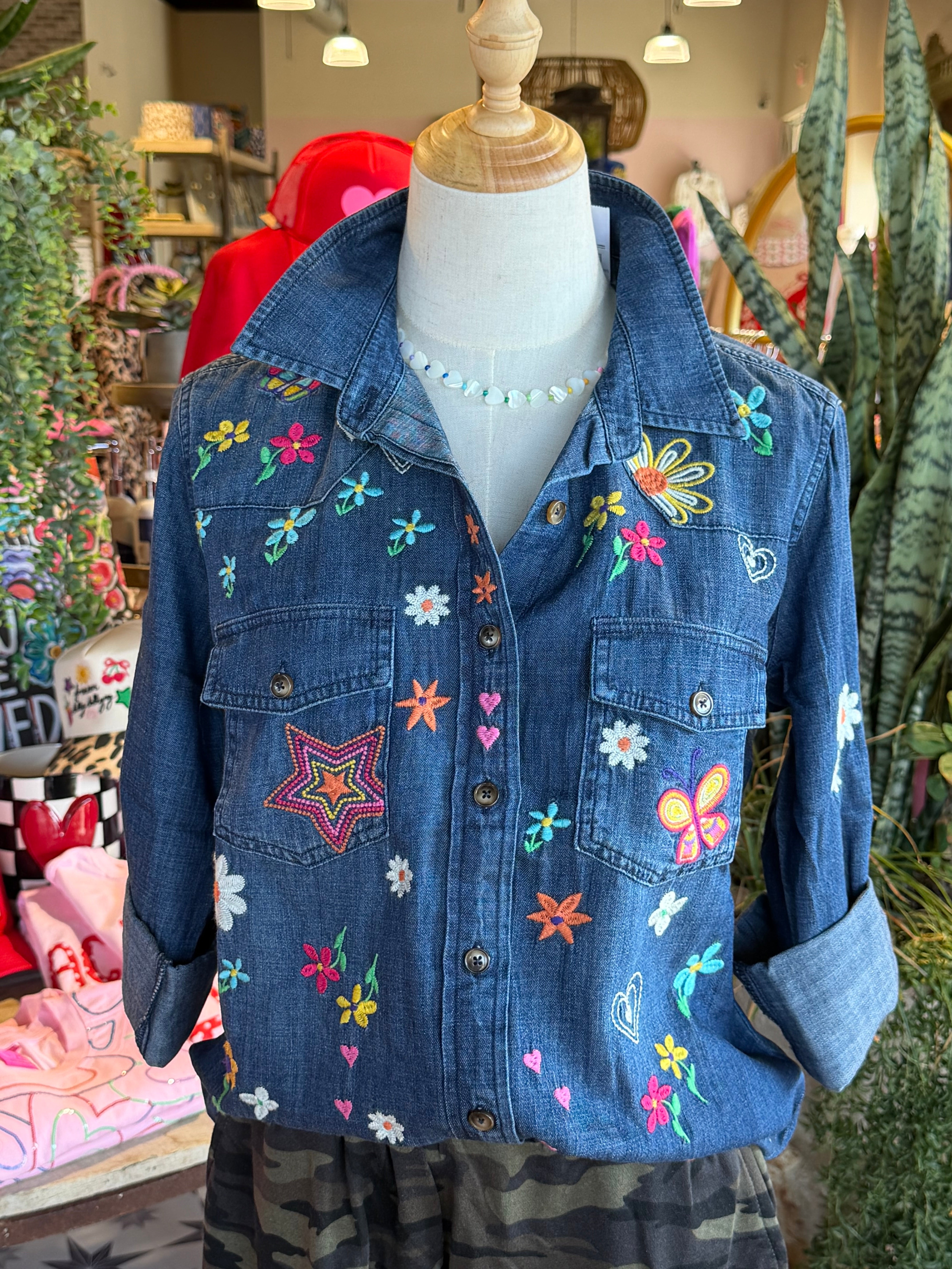 Sketchbook Denim Top