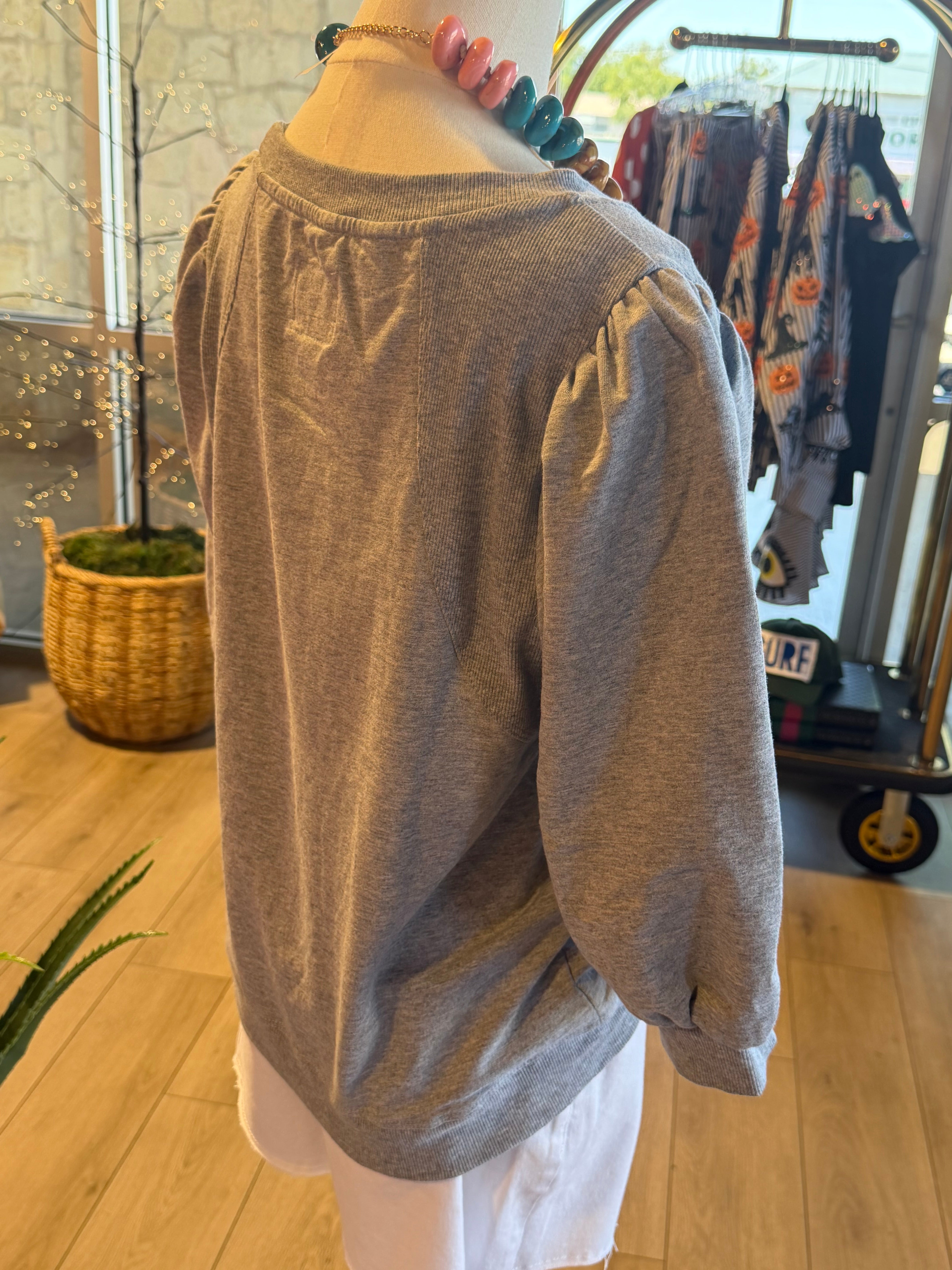 French Terry Sweatshirt Top