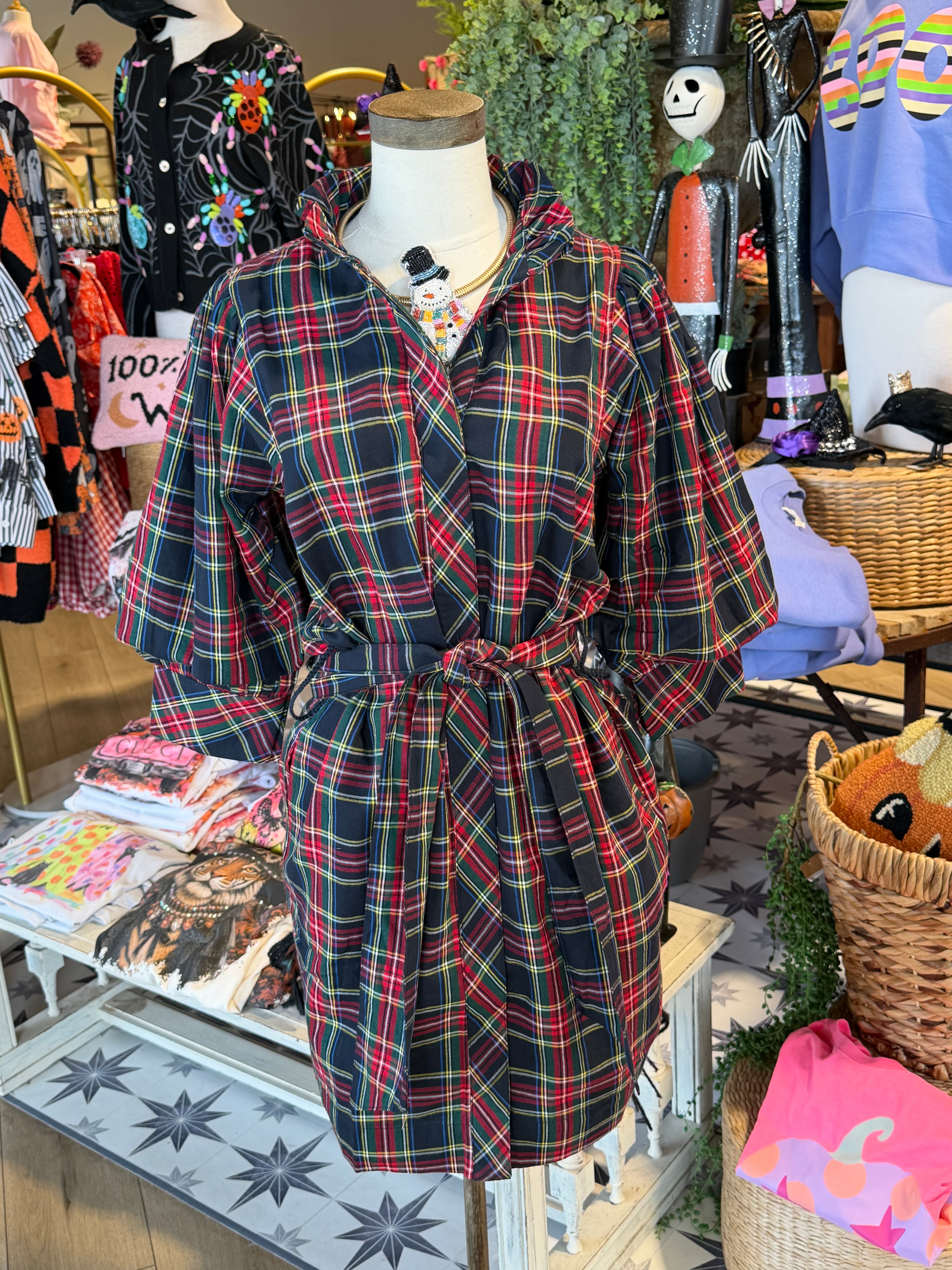 Tartan Plaid Shirt Dress
