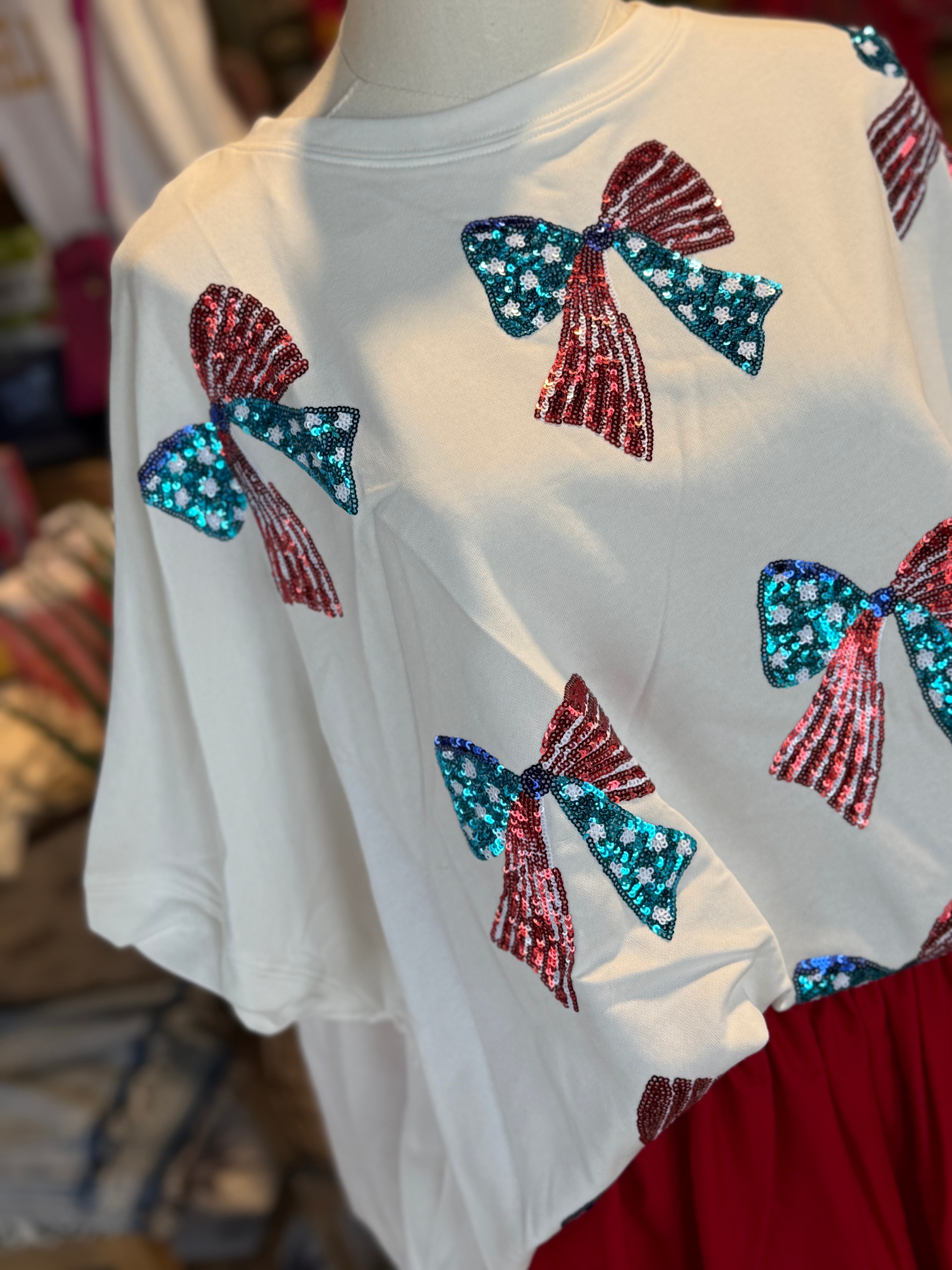 Patriotic Bows Tee - SALE
