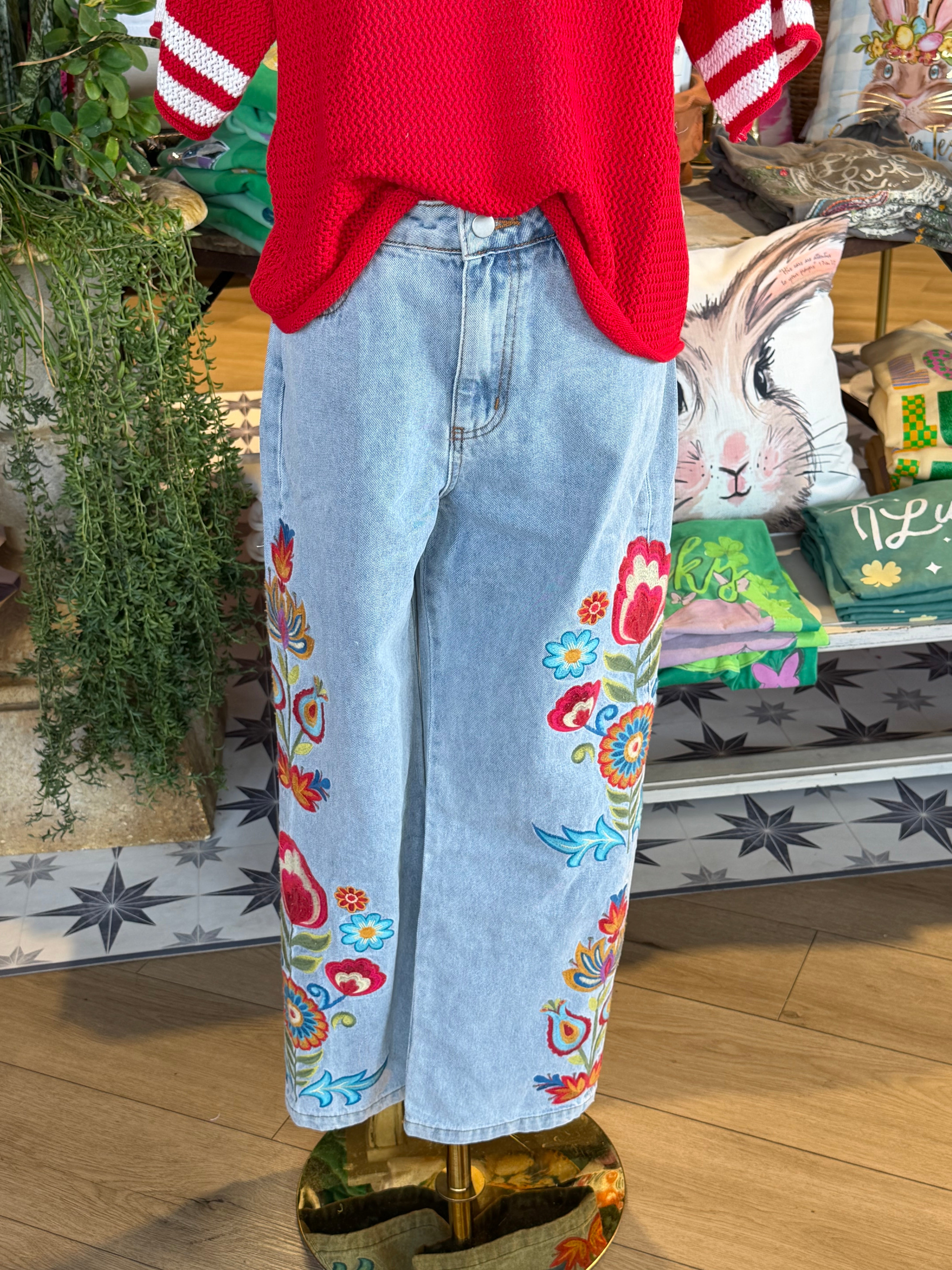 Wilmena Floral Jean