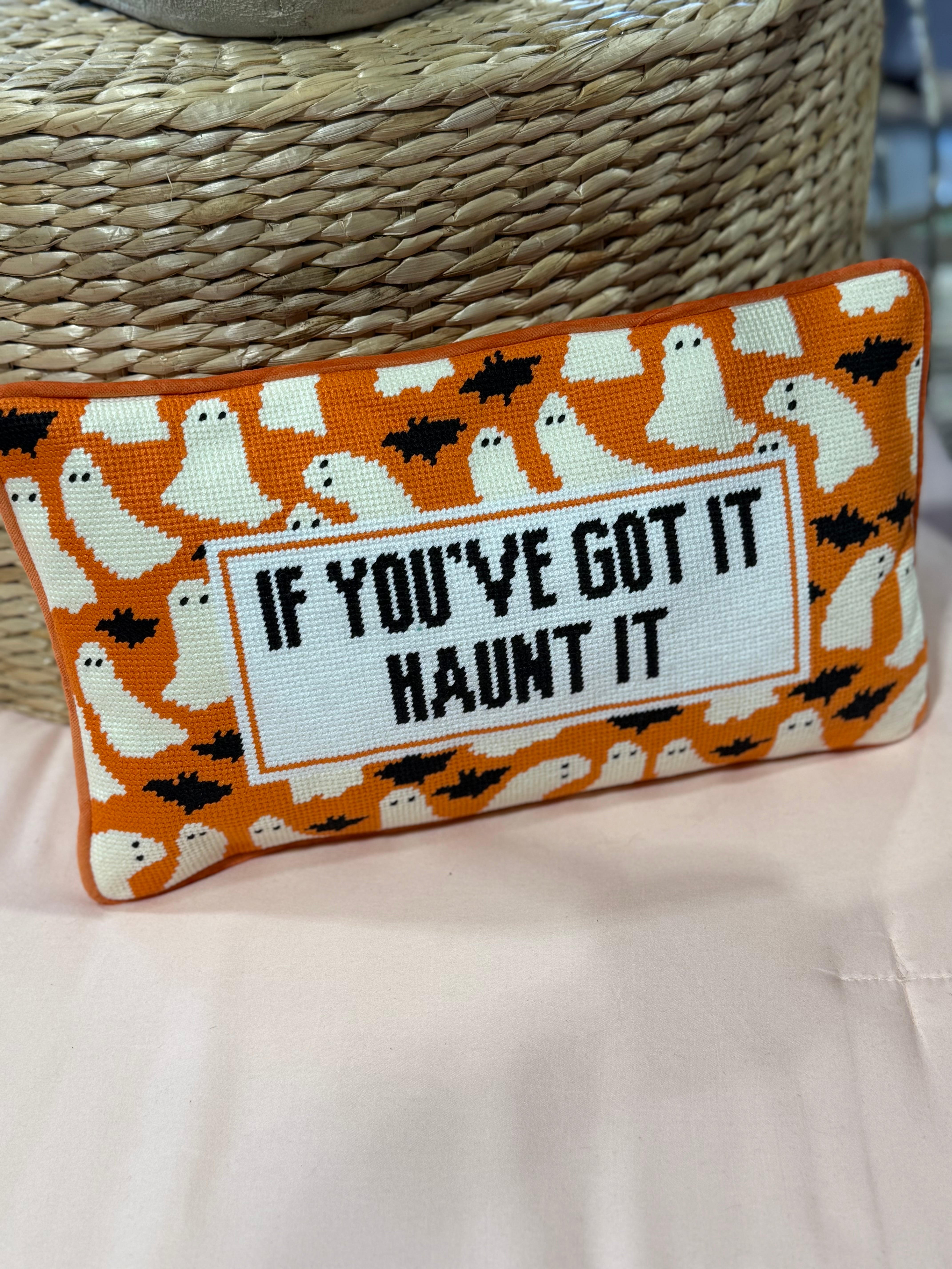 Haunting Needlepoint Pillows