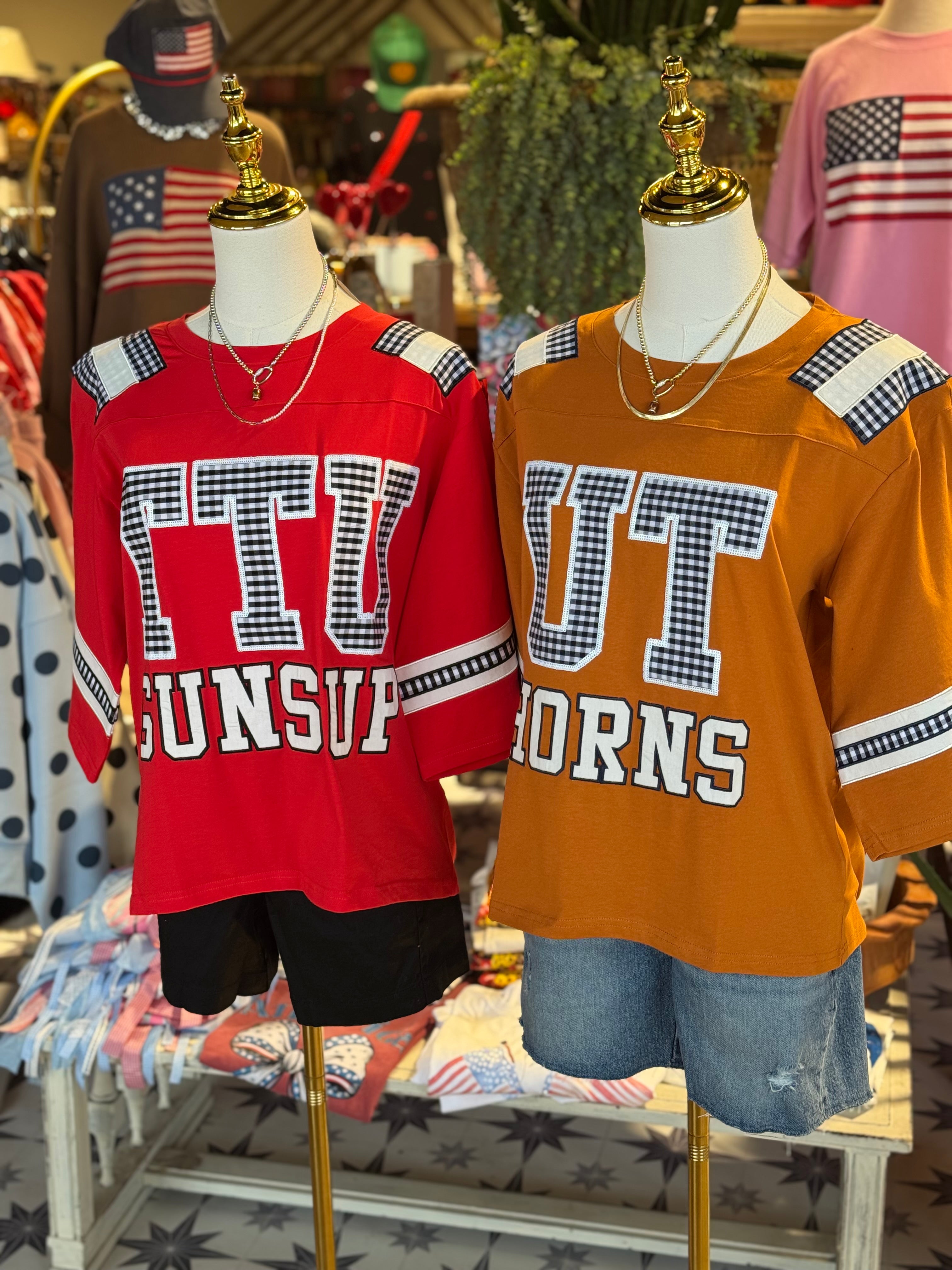Gingham College Jersey- Assorted