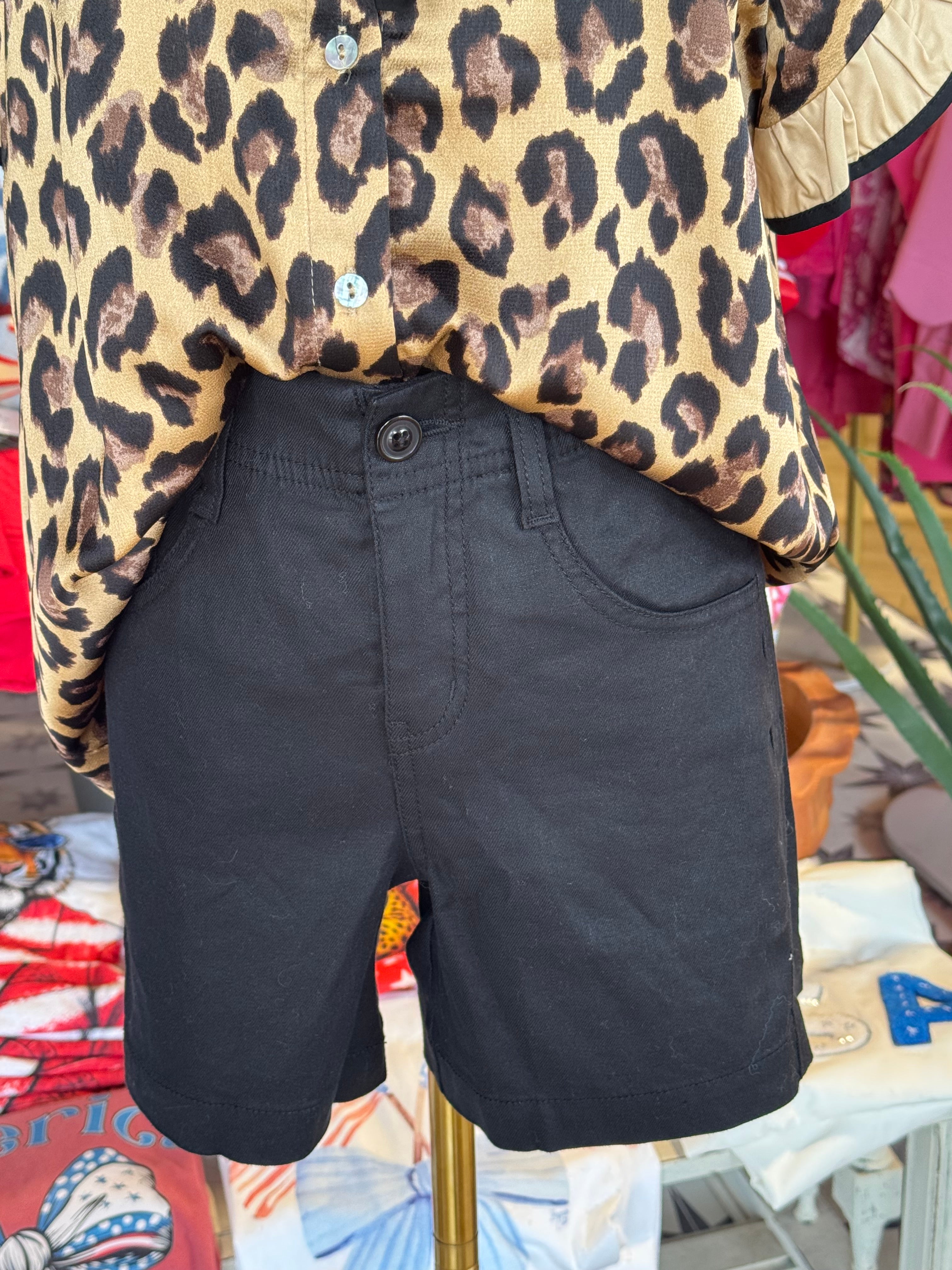 Casey Black Shorts