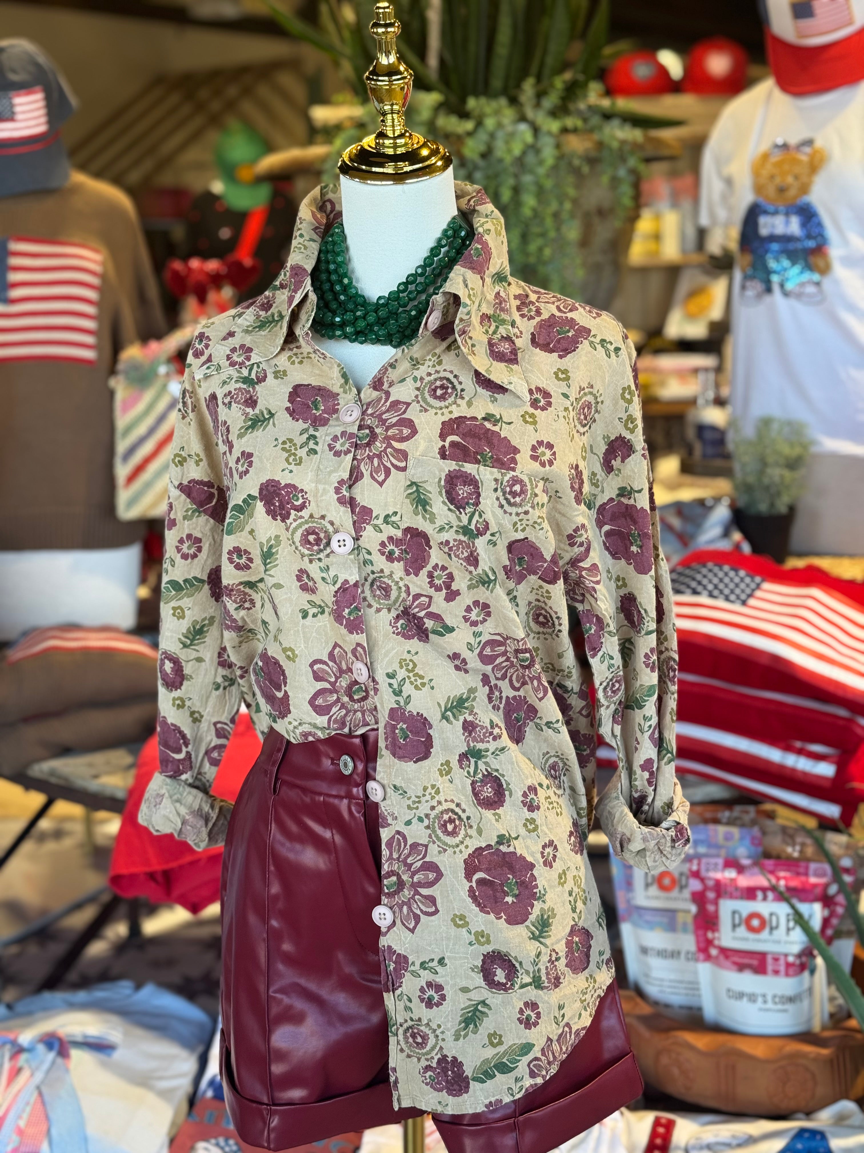 Floral Party Top