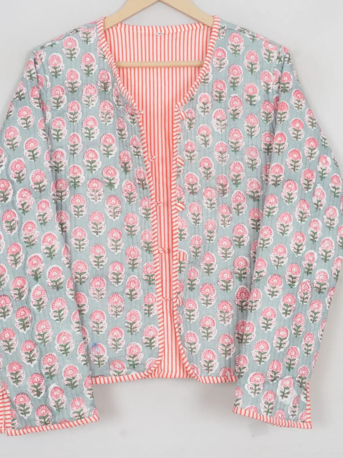 Peach Bellini Quilted Jacket