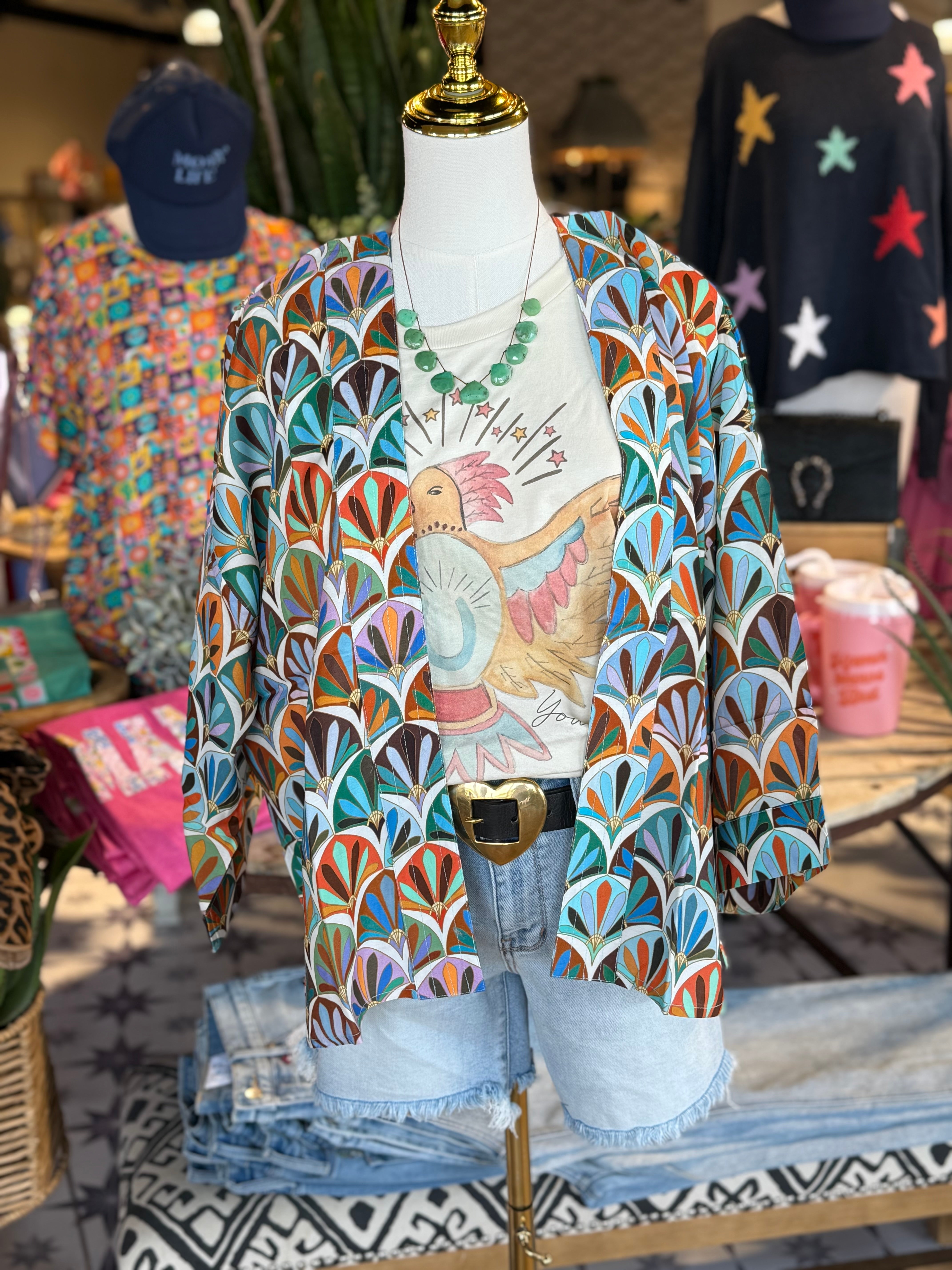 Fresno Fan Kimono- 2 Styles