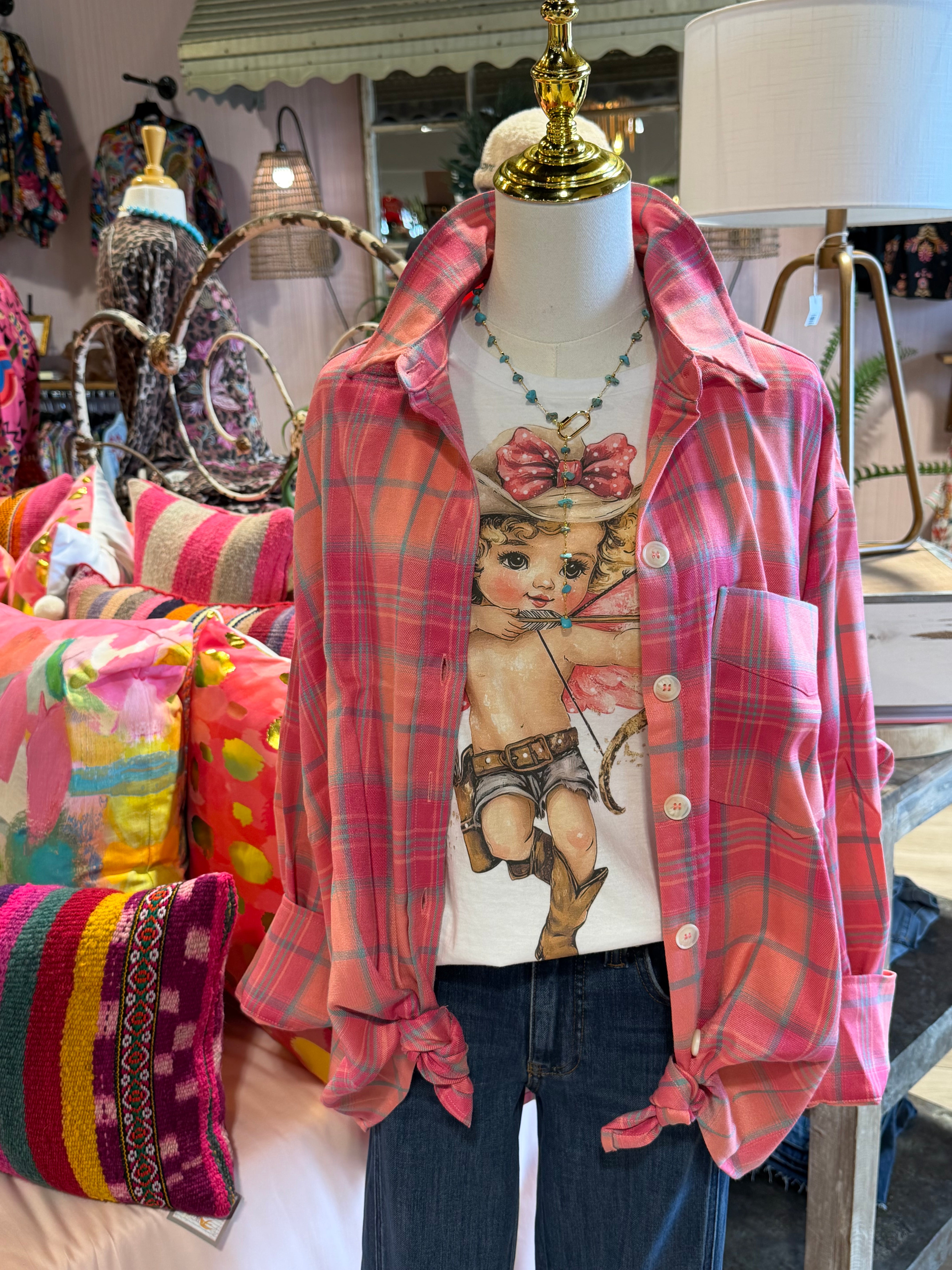 Dusty Rose Button Down