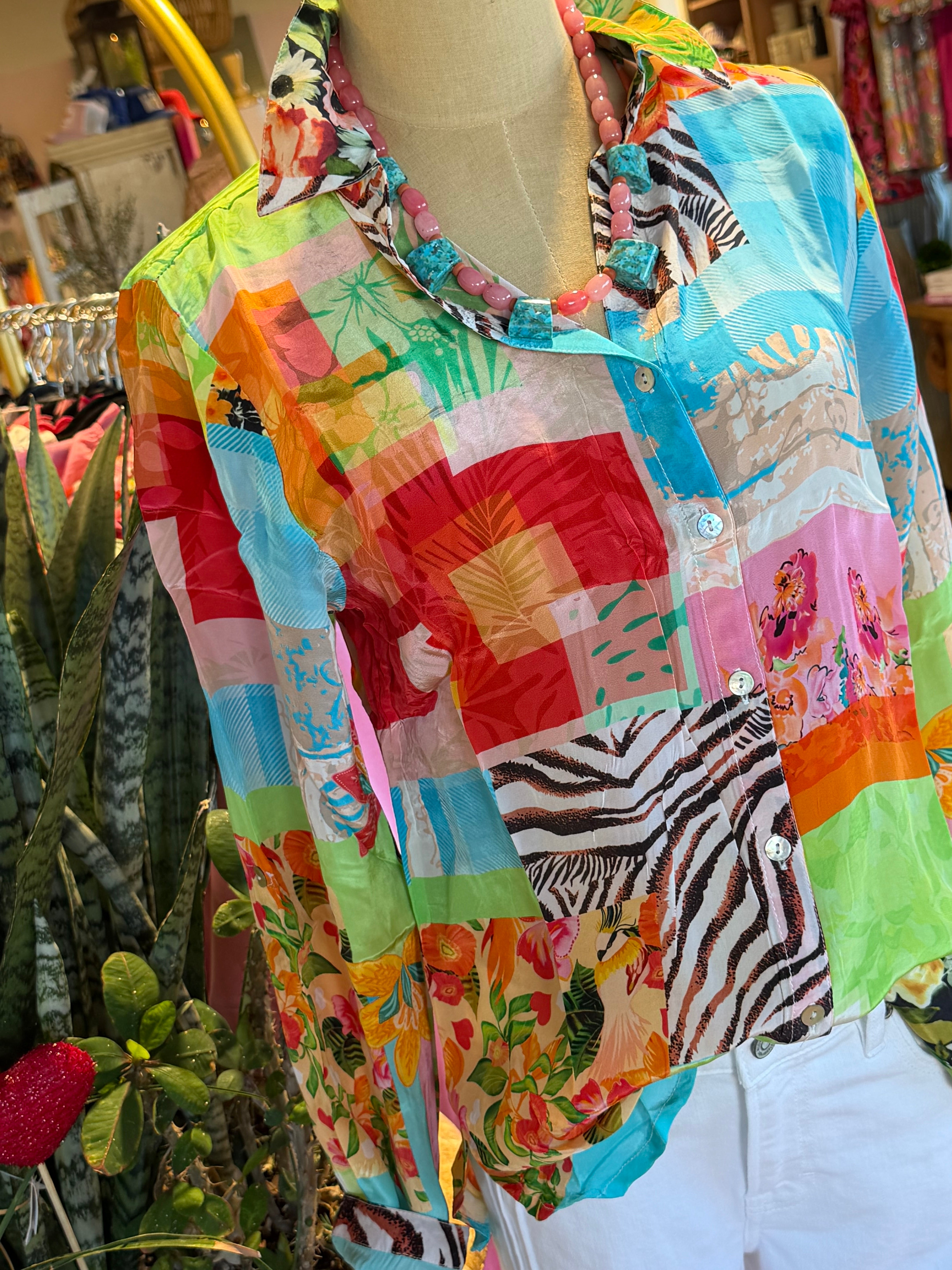 Ginger Patchwork Blouse