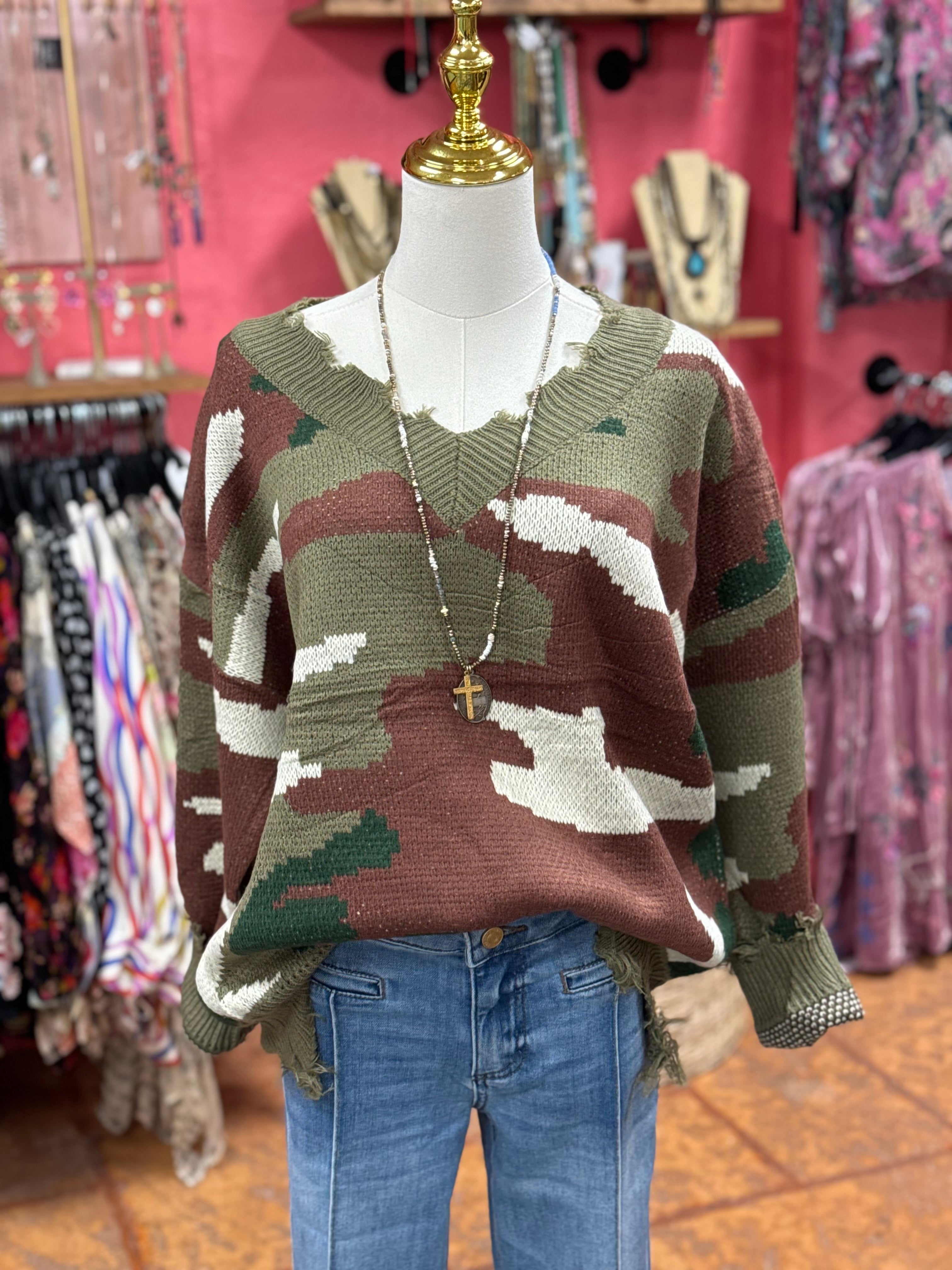 Camo Sweater