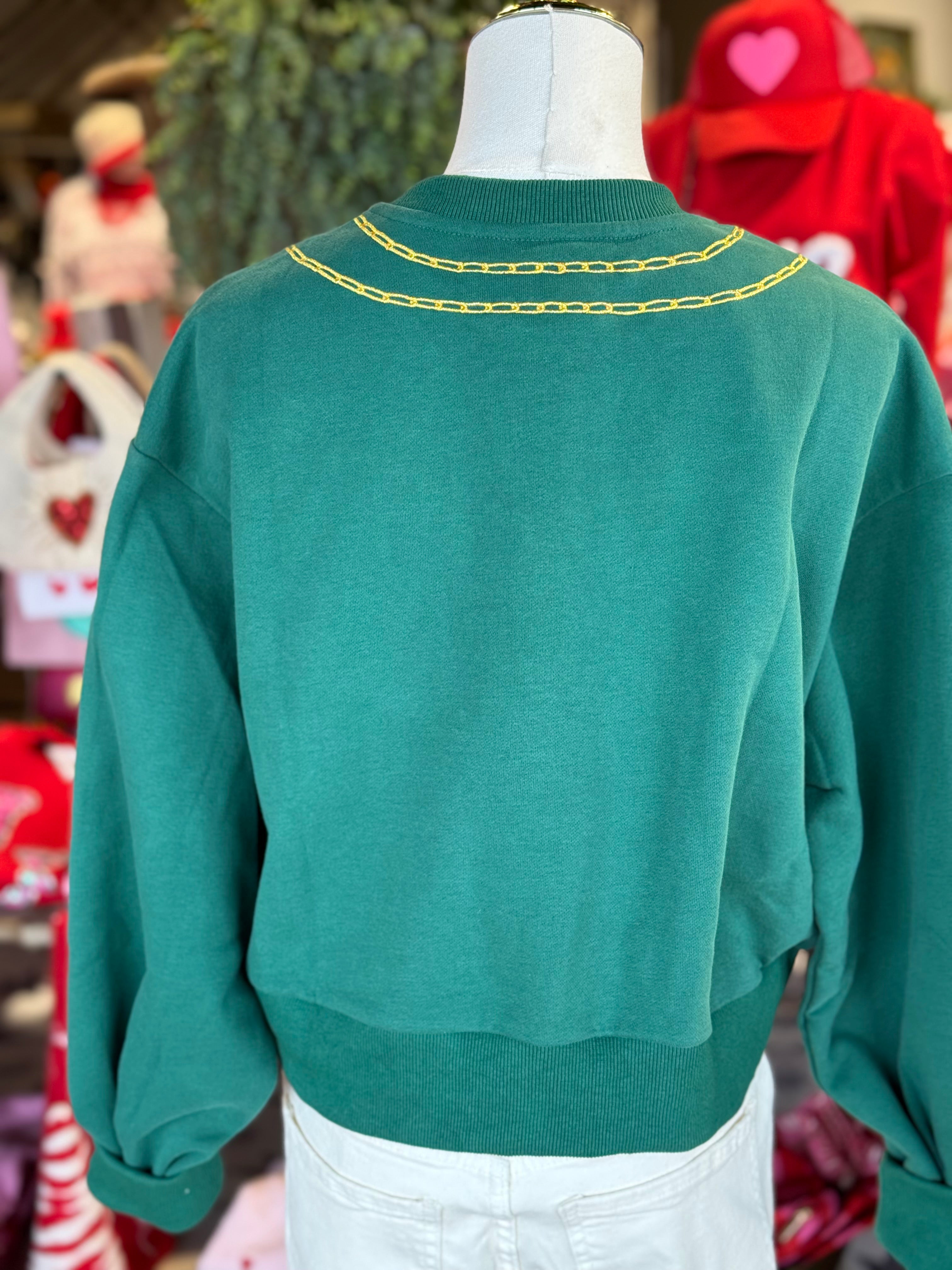 St. Patty's Icon Cropped Sweater