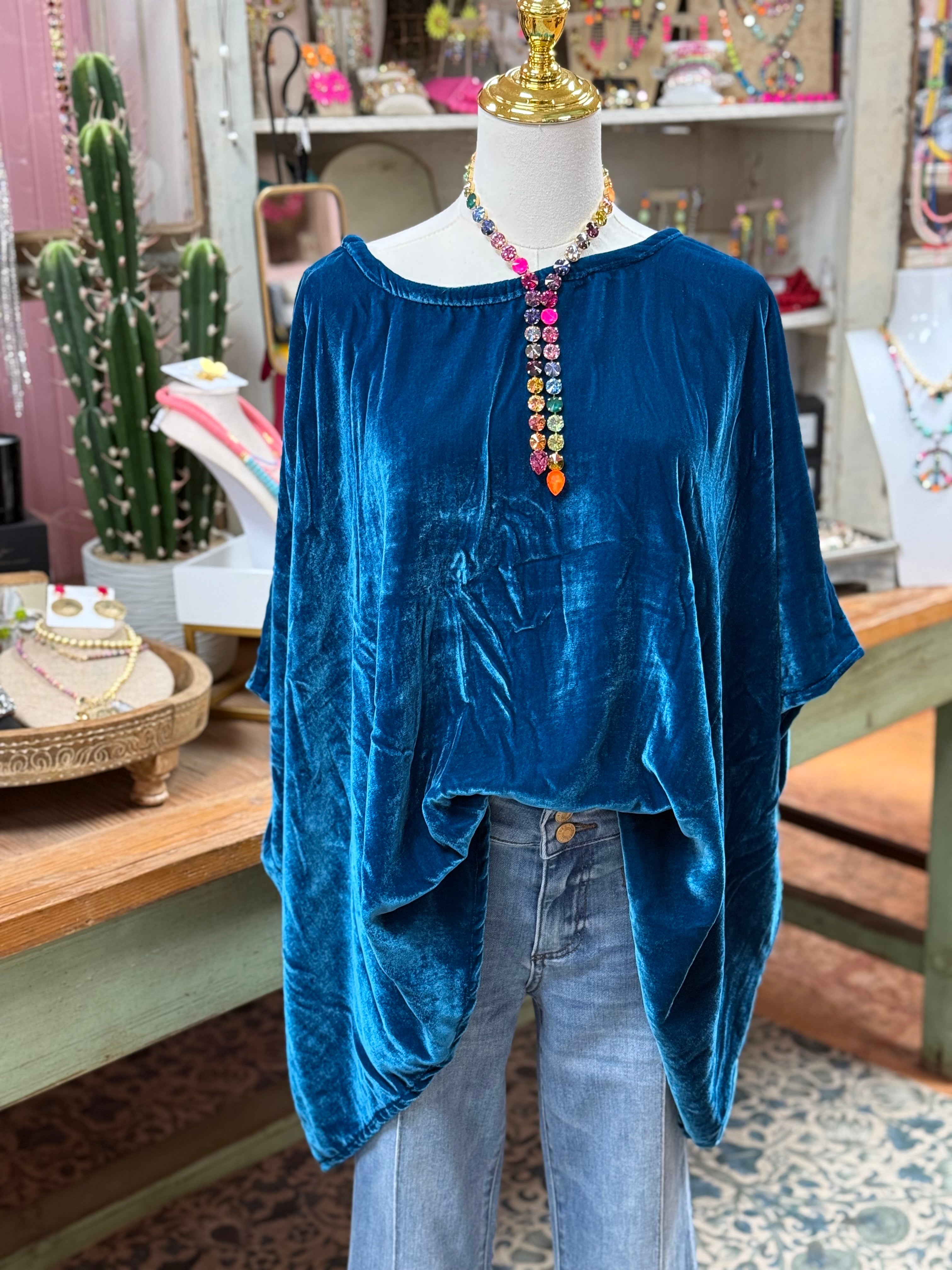 Boho Velvet Top (3colors)