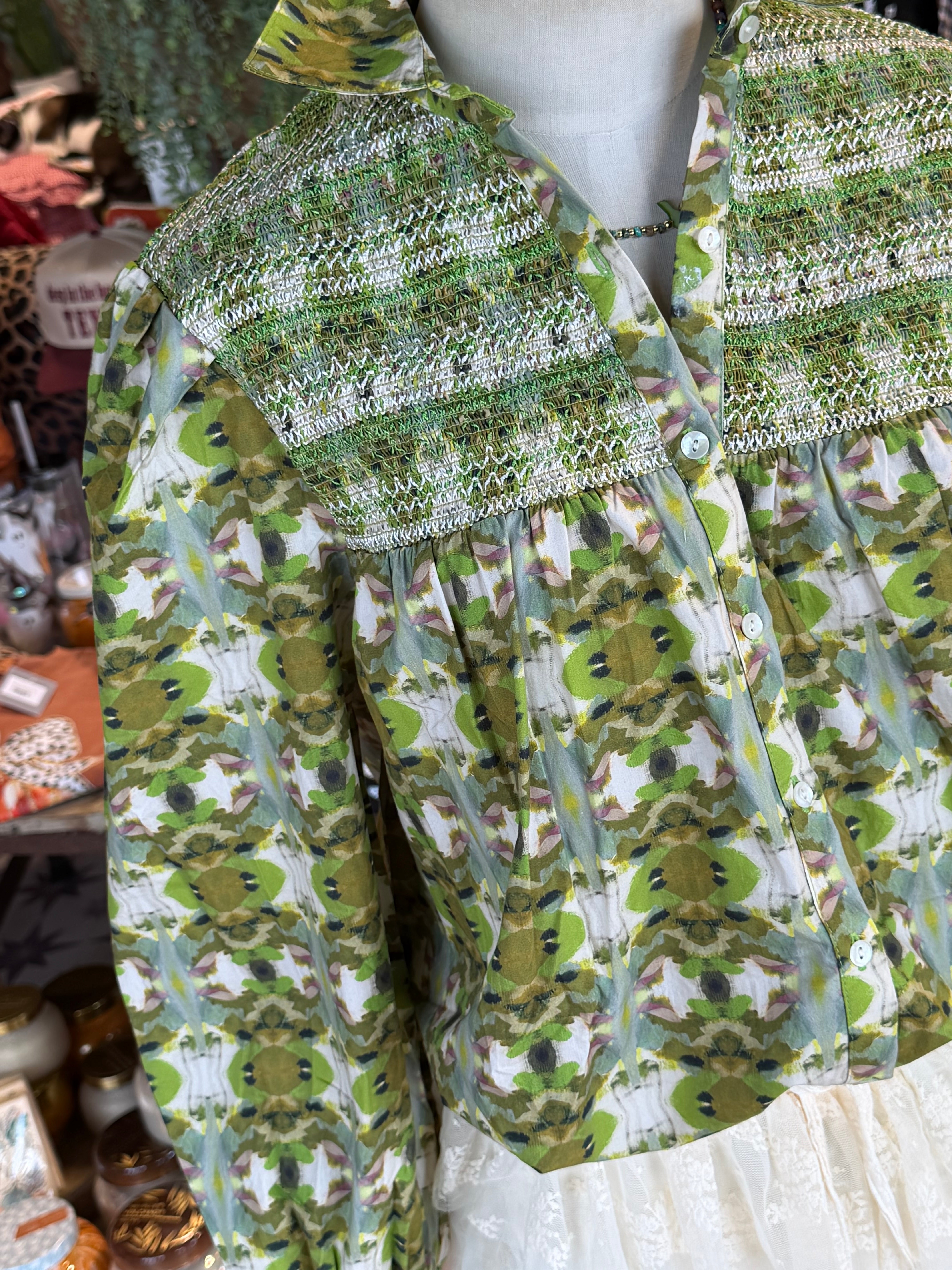 Penelope Smocked Blouse