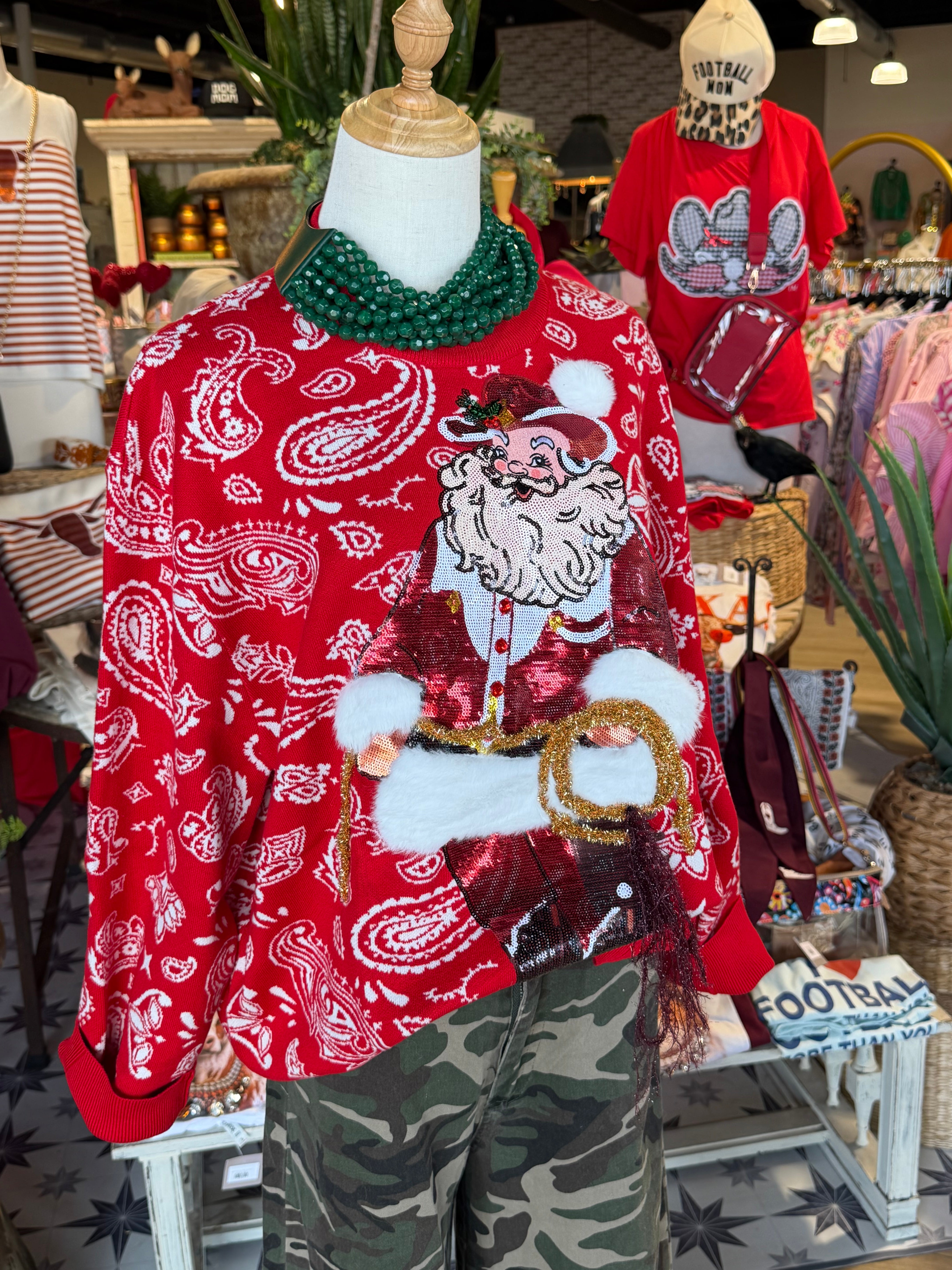 Bandana Santa Sweater