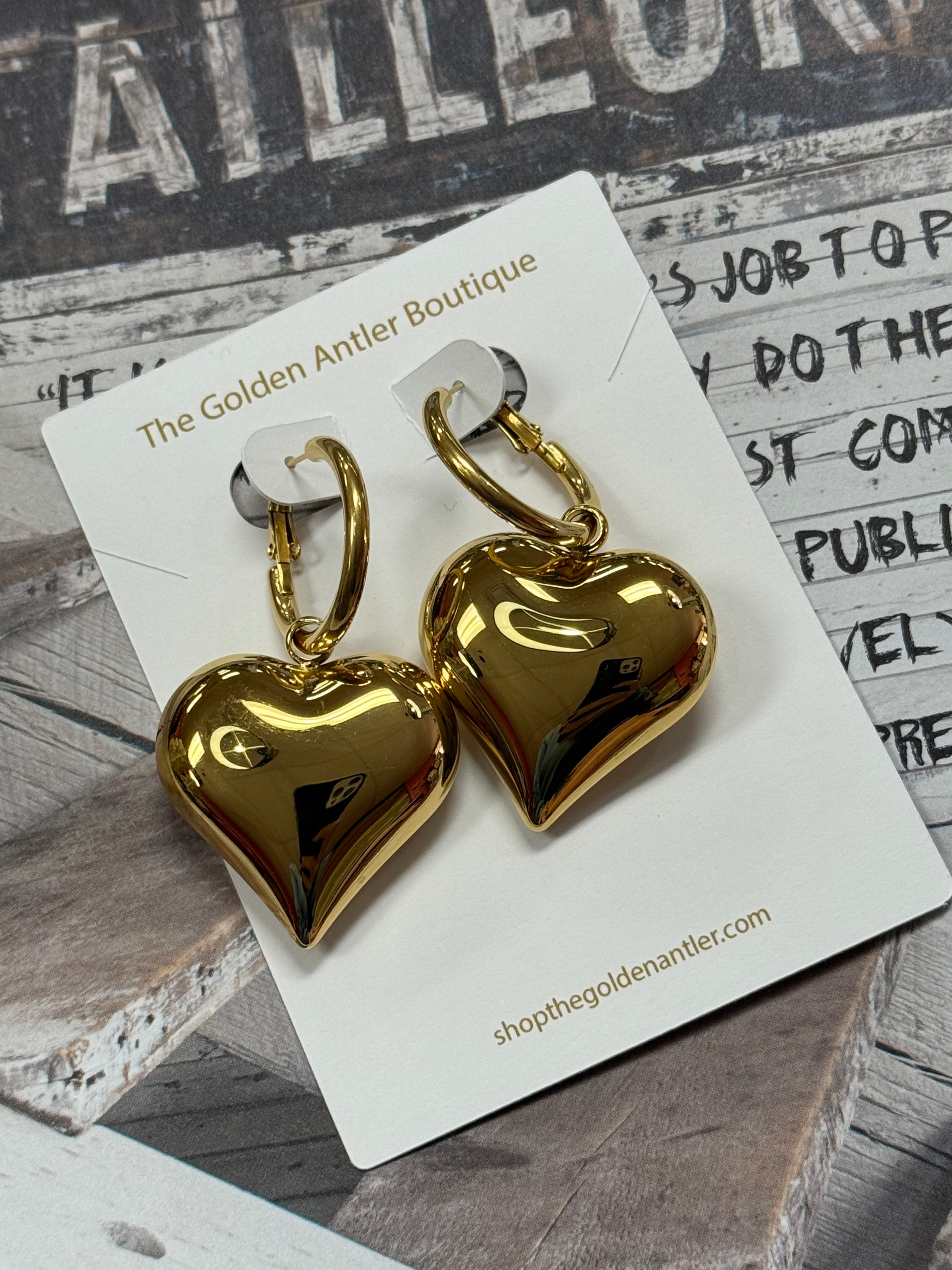 Bubble Heart Earrings