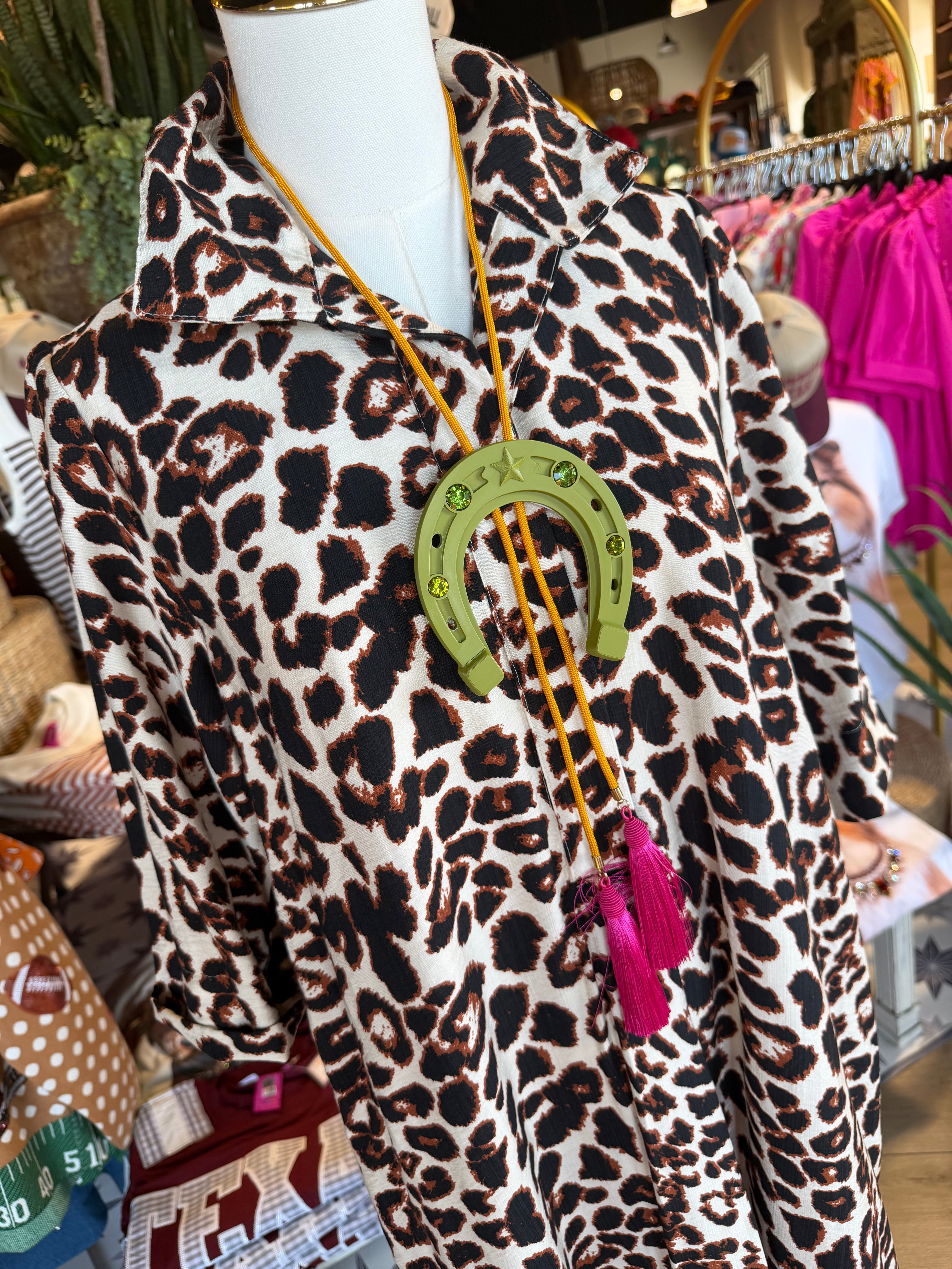 Leopard Shifty Shirt Dress