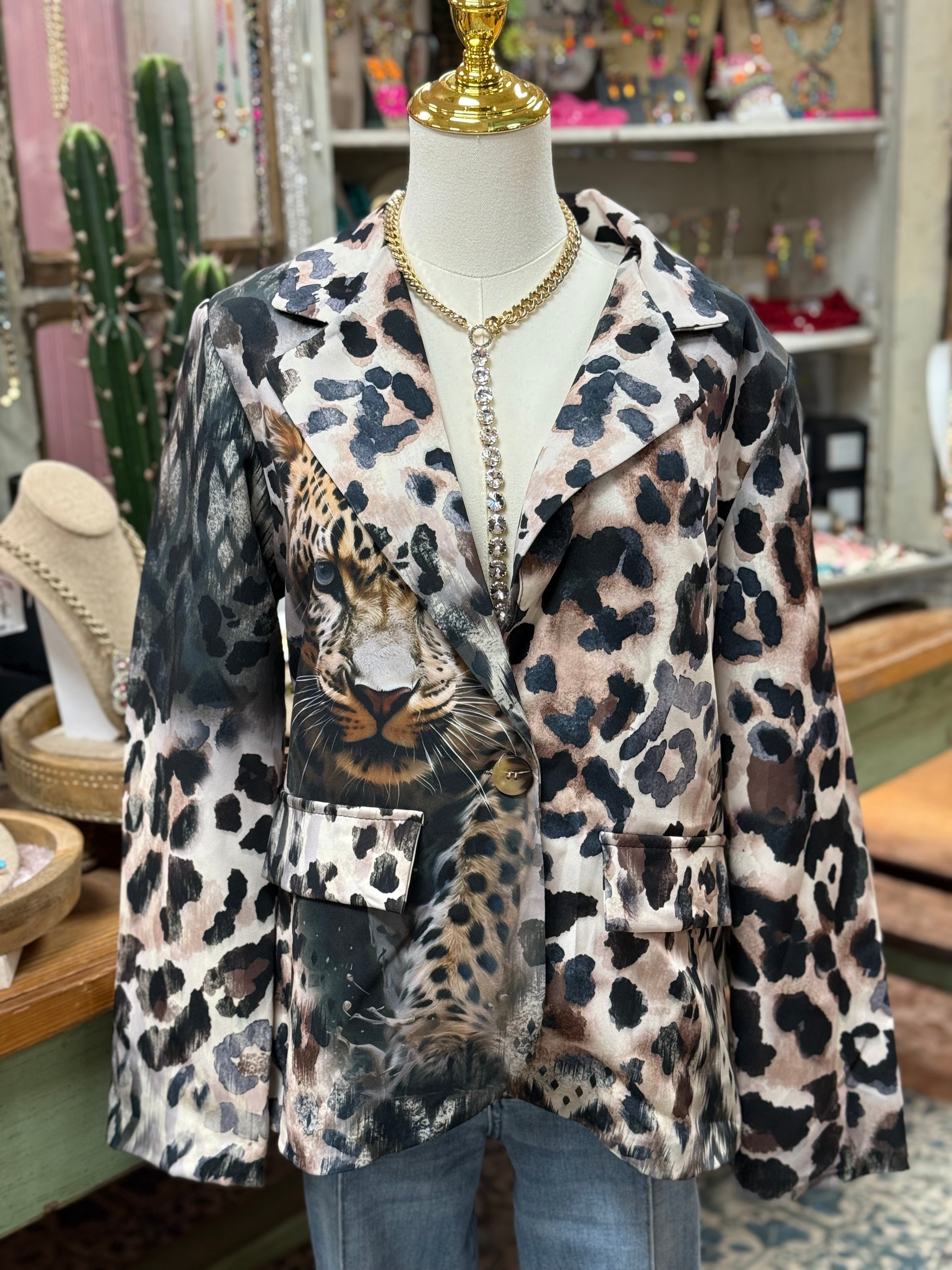 Destiny Leopard Blazer