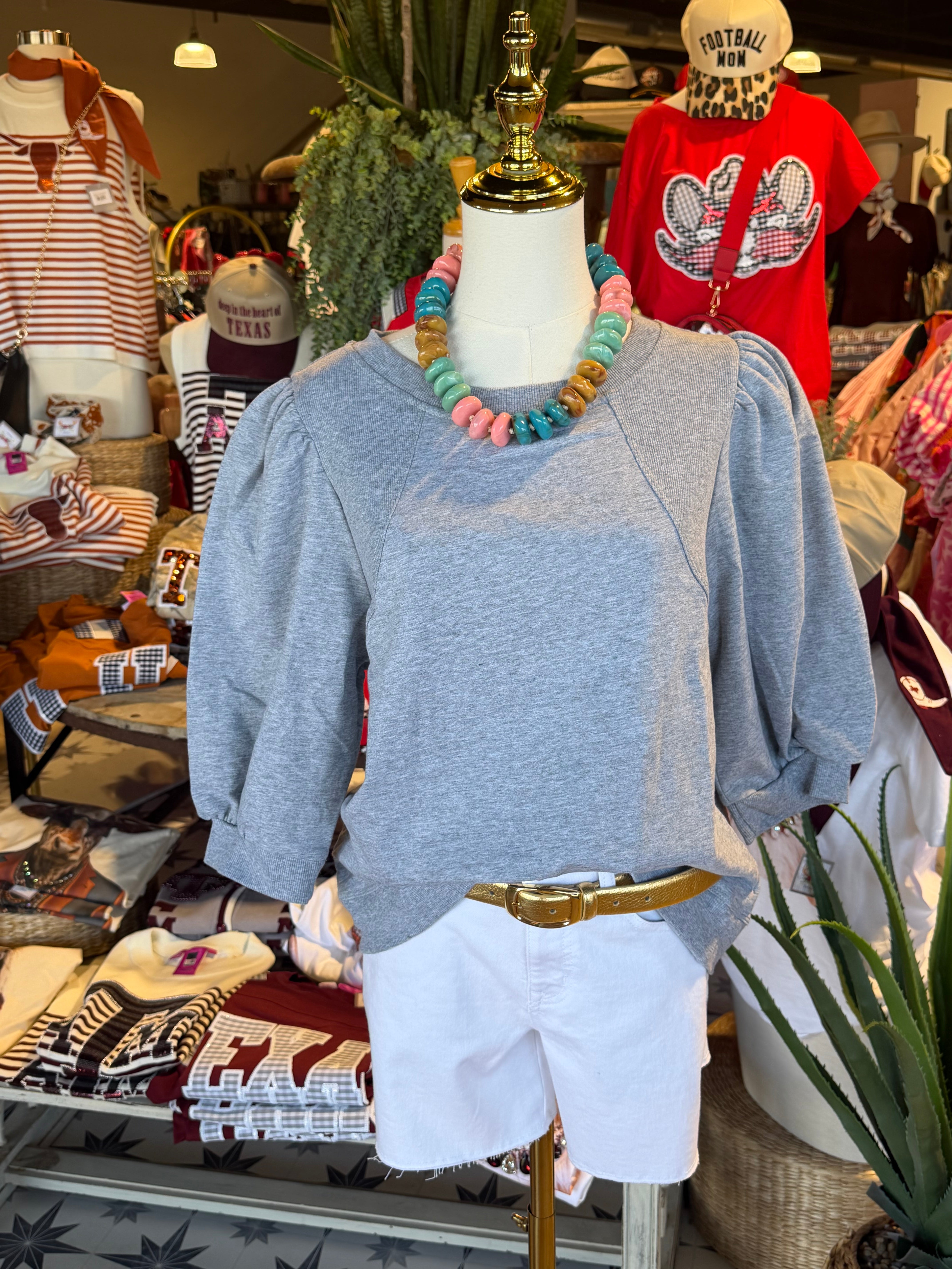 French Terry Sweatshirt Top