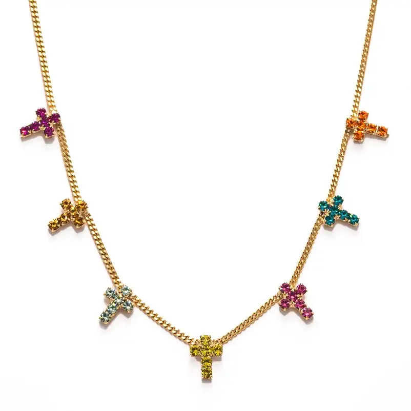 Multi Cross Necklace