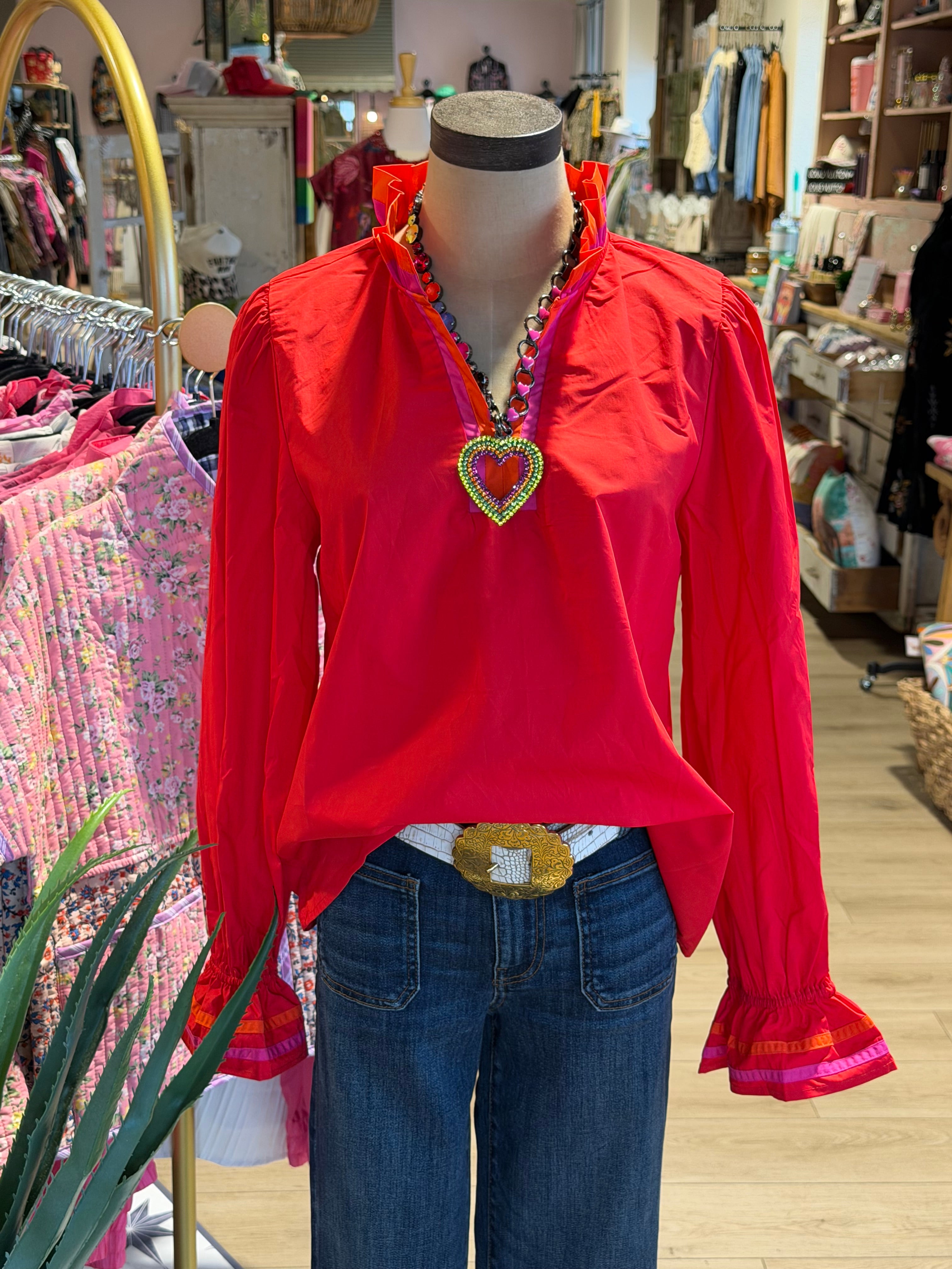 Evelyn Color Block Top