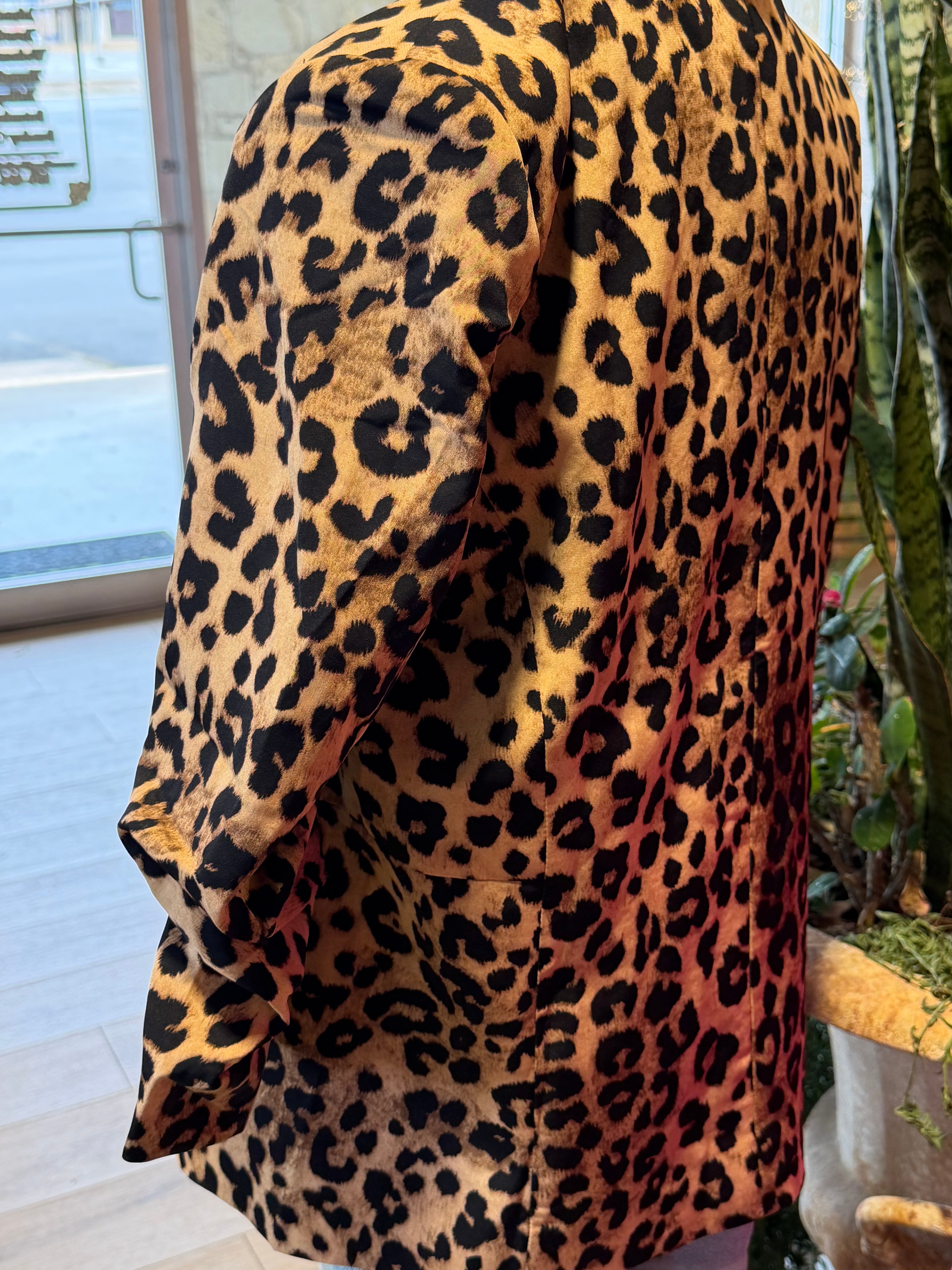 Leopard Print Blazer