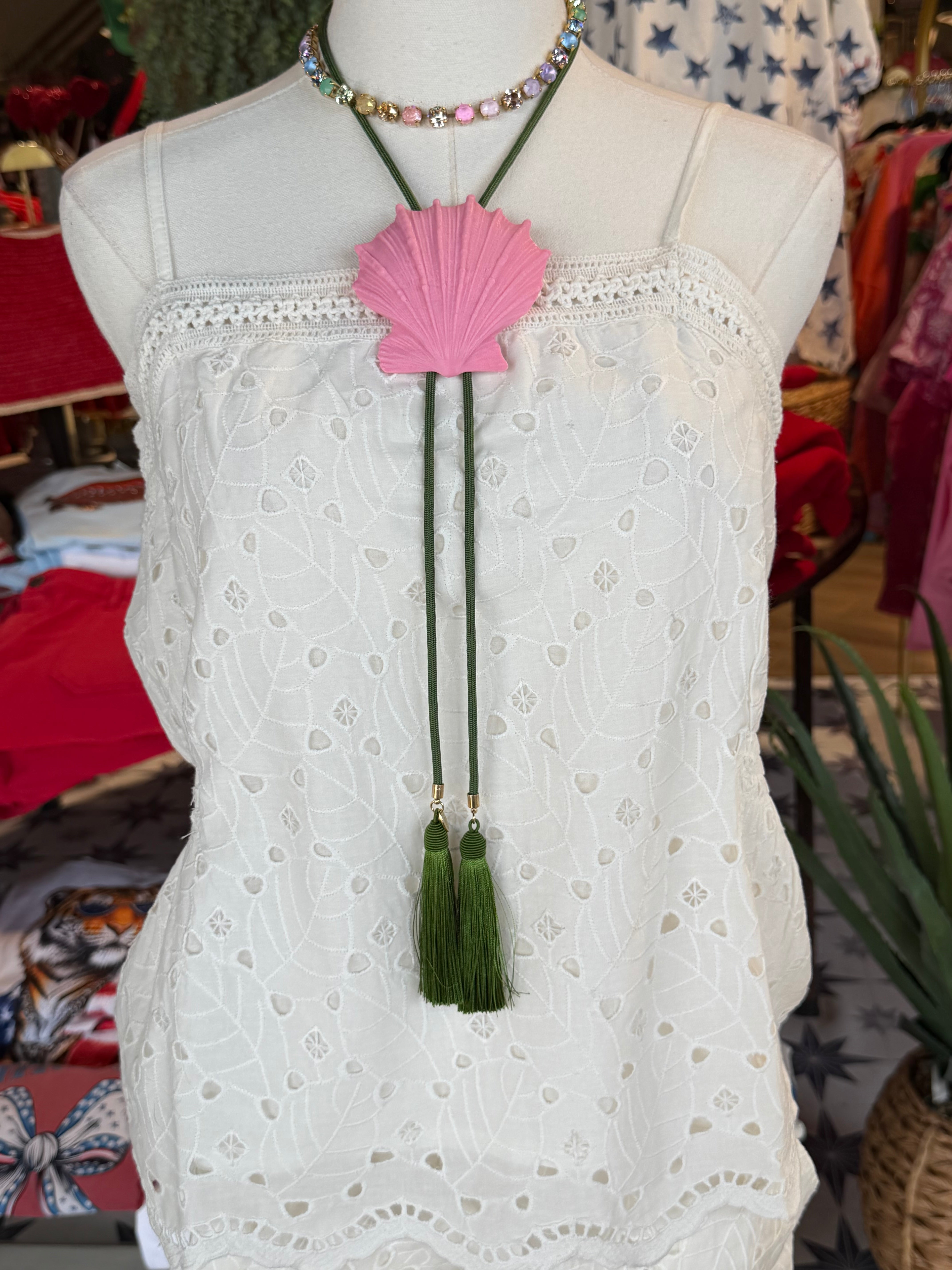 White Eyelet Short Set