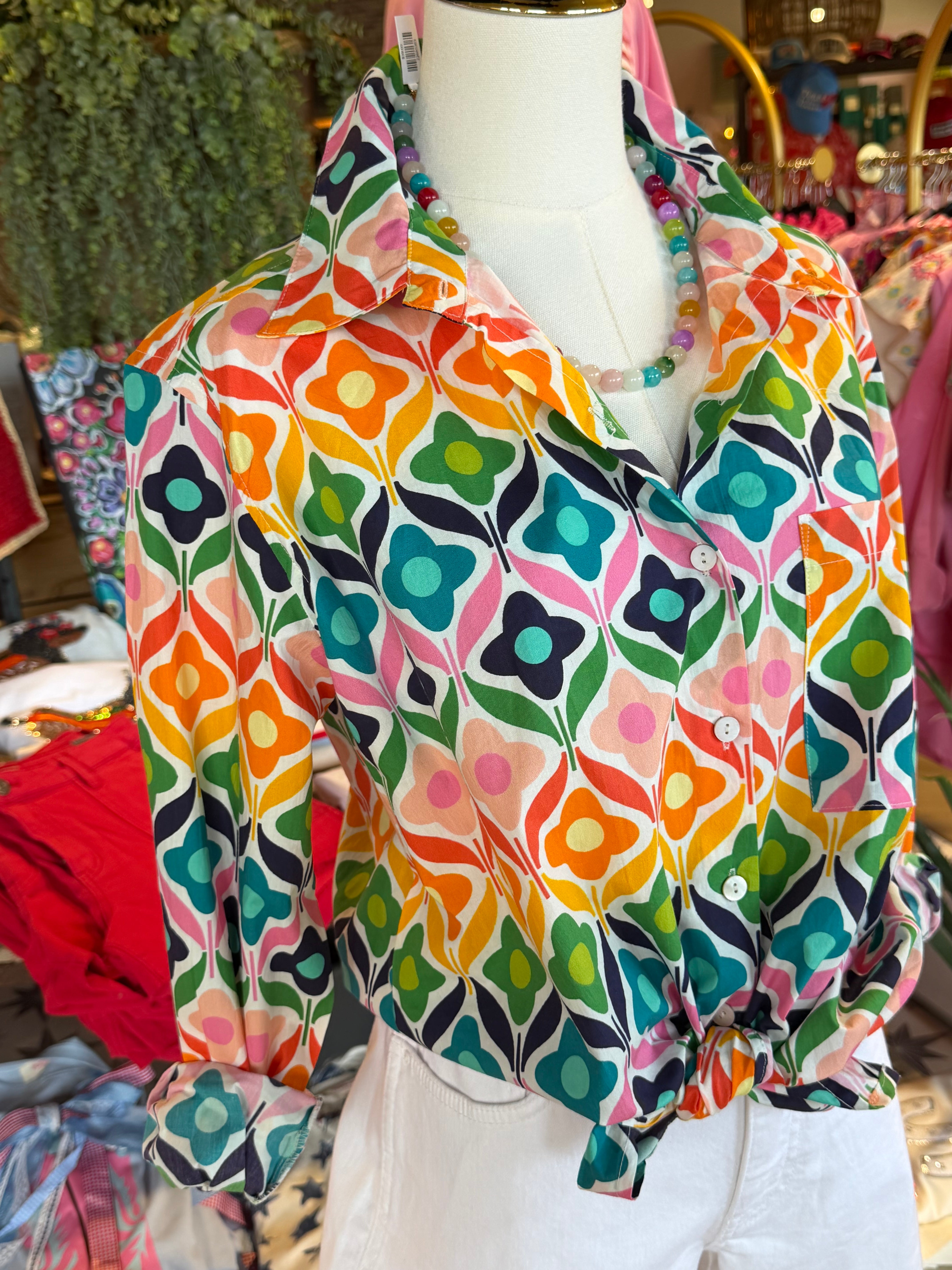 Butter Cup Boyfriend Blouse
