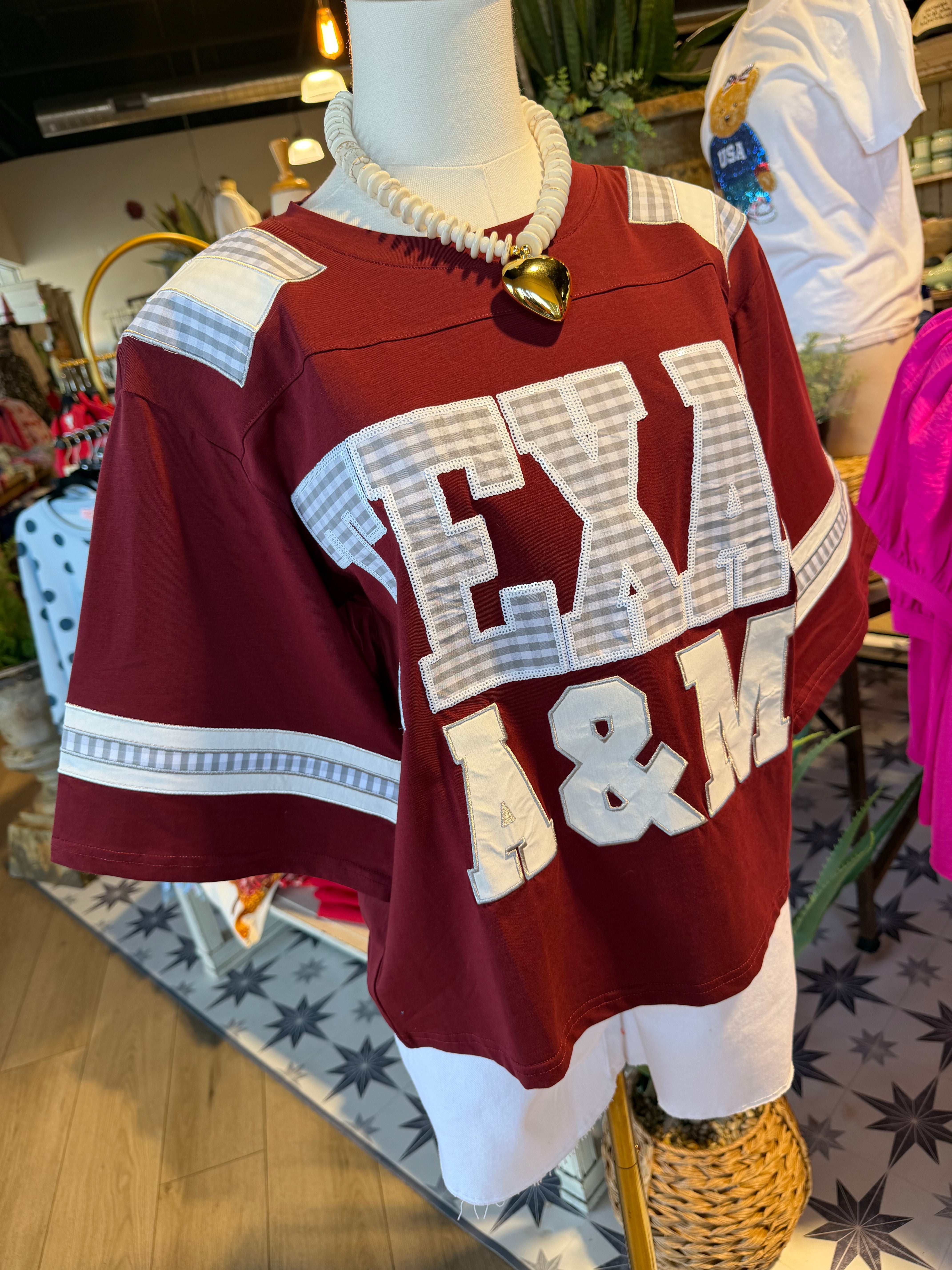 Gingham College Jersey- Assorted